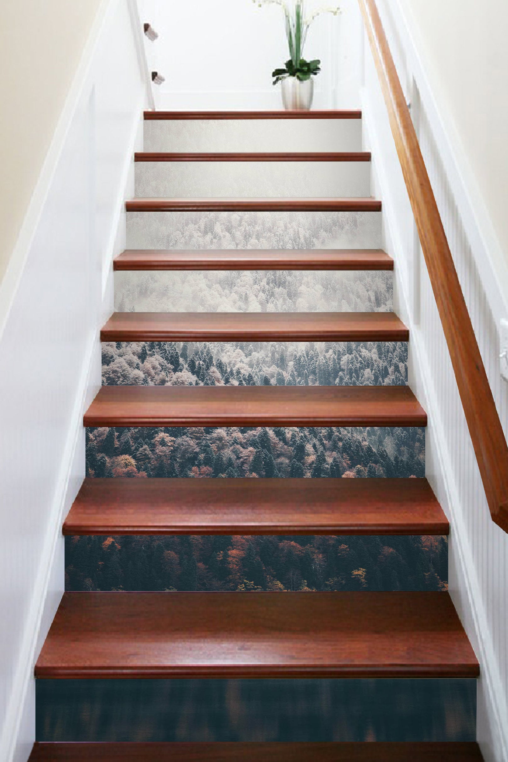 3D Everything Faded And Hazy 466 Stair Risers