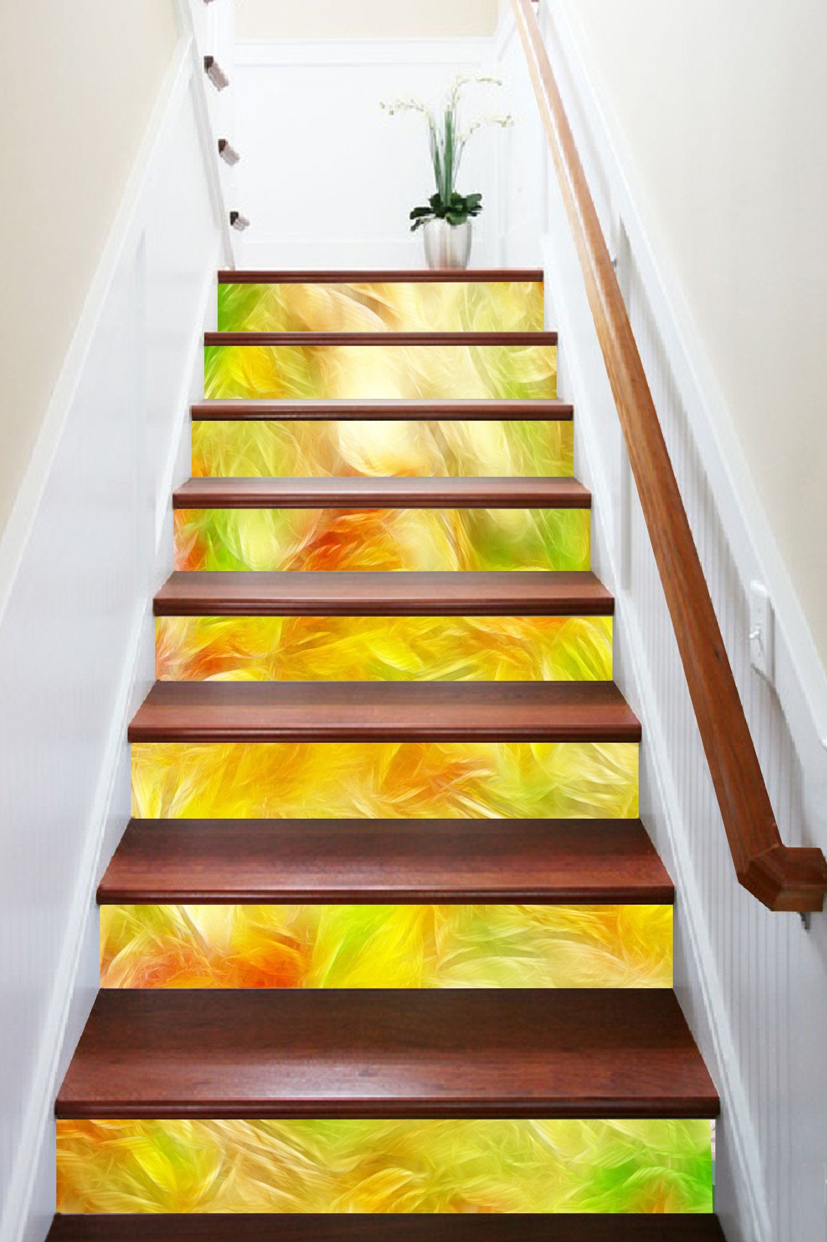 3D Bright Pattern 1285 Stair Risers Wallpaper AJ Wallpaper 