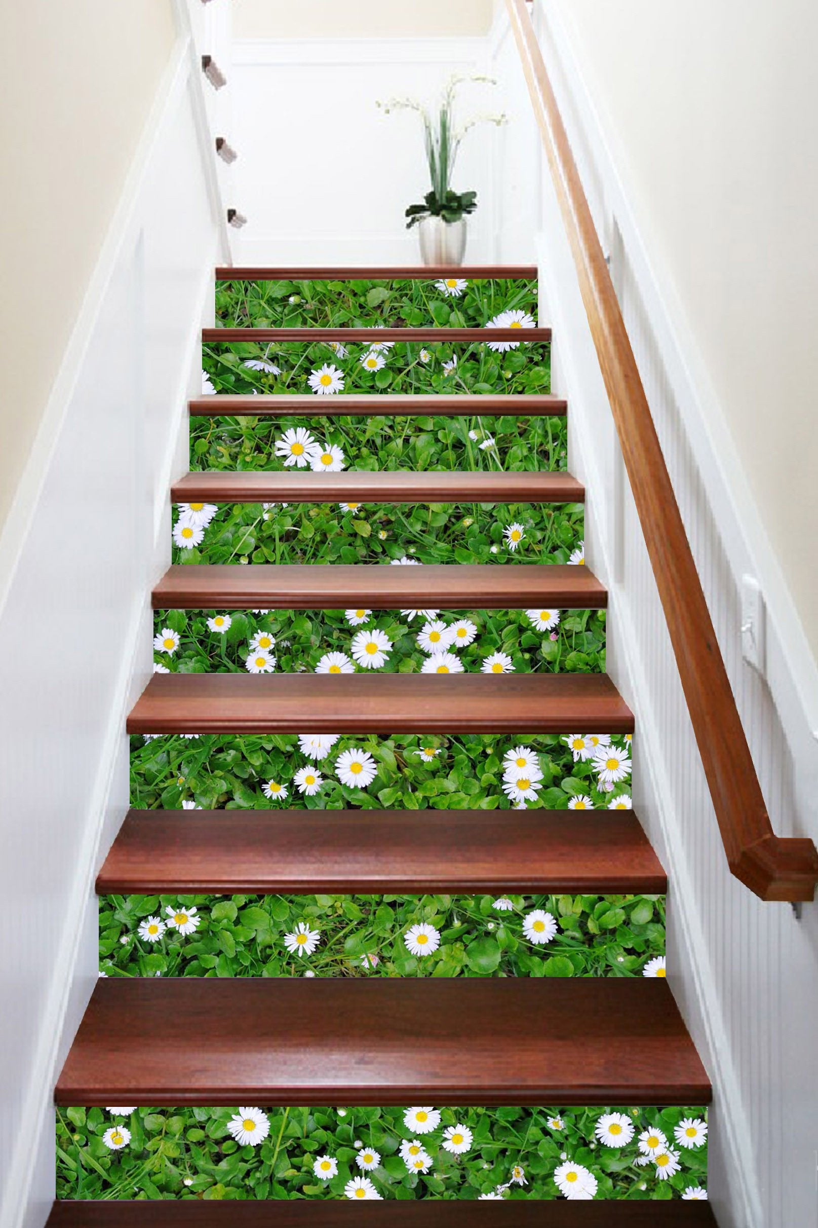 3D Weeds Flowers 1126 Stair Risers Wallpaper AJ Wallpaper 
