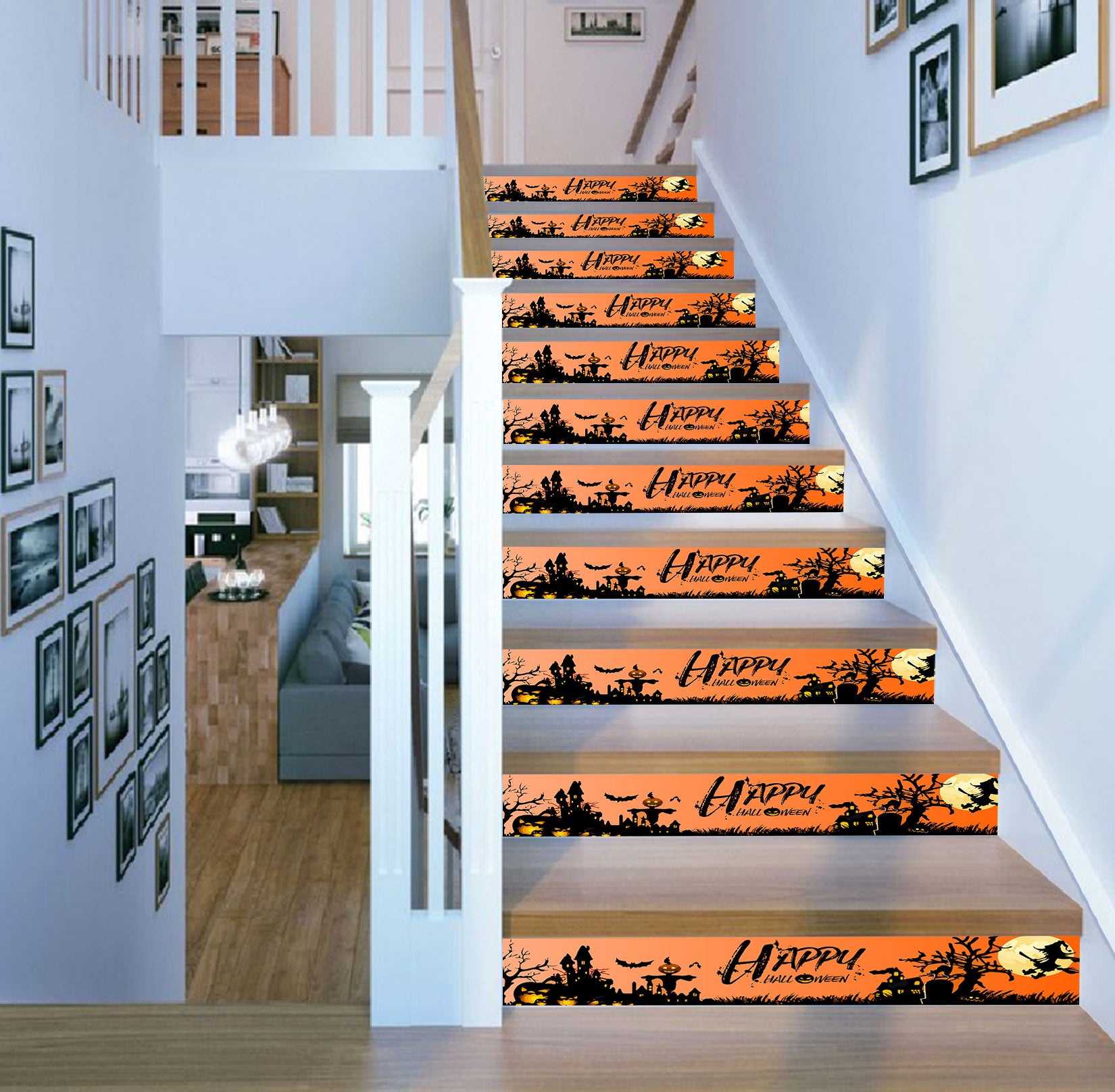 3D Wonderful Halloween 642 Stair Risers