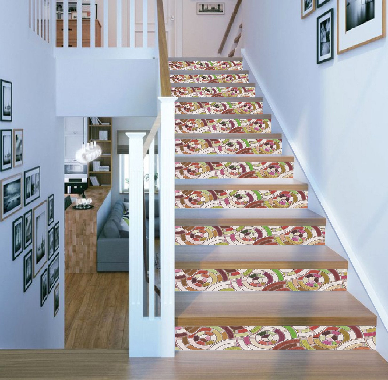 3D Ceramic Tile 7201 Stair Risers Wallpaper AJ Wallpaper 