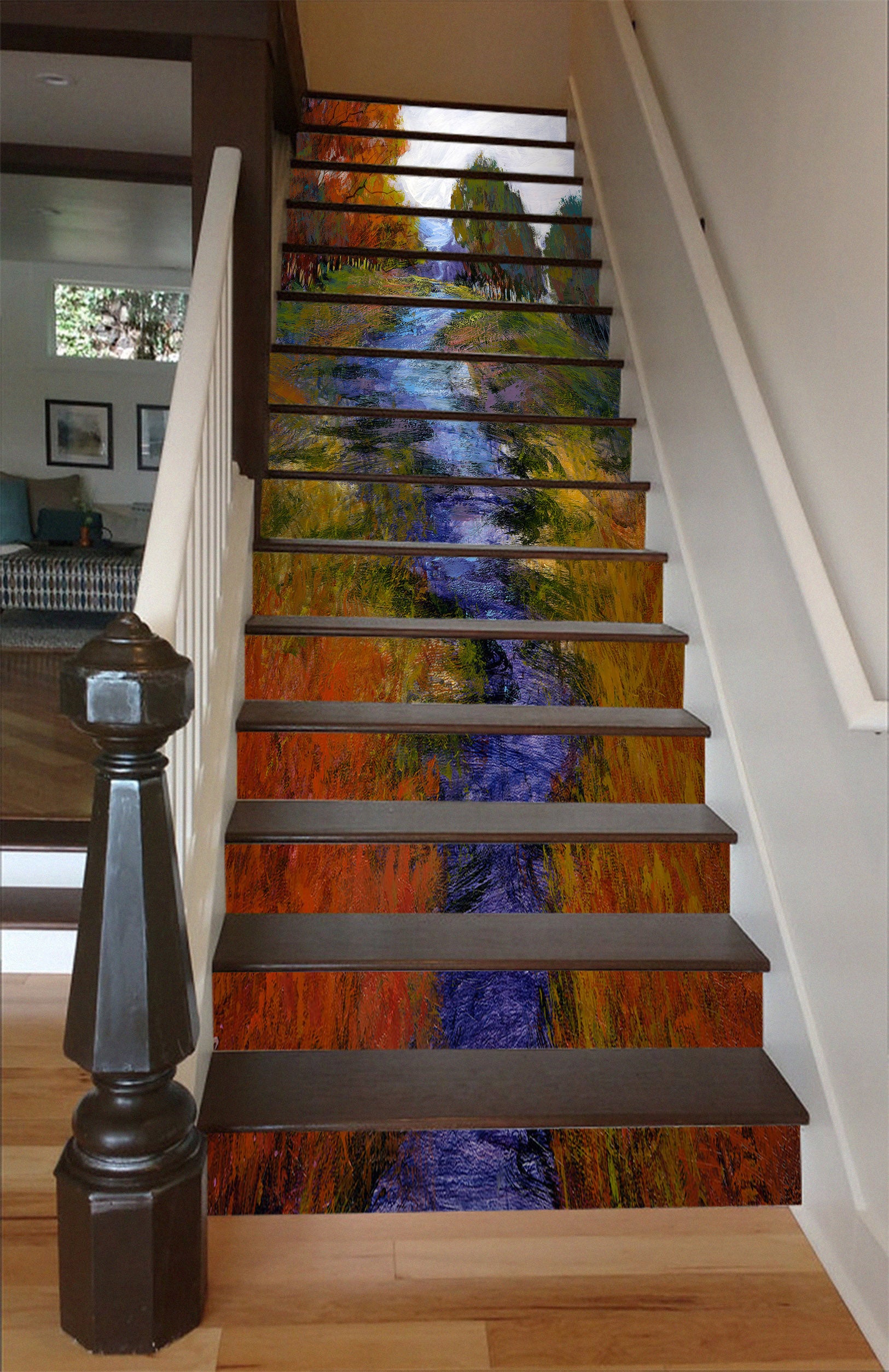 3D River Meadow Forest 104225 Michael Tienhaara Stair Risers