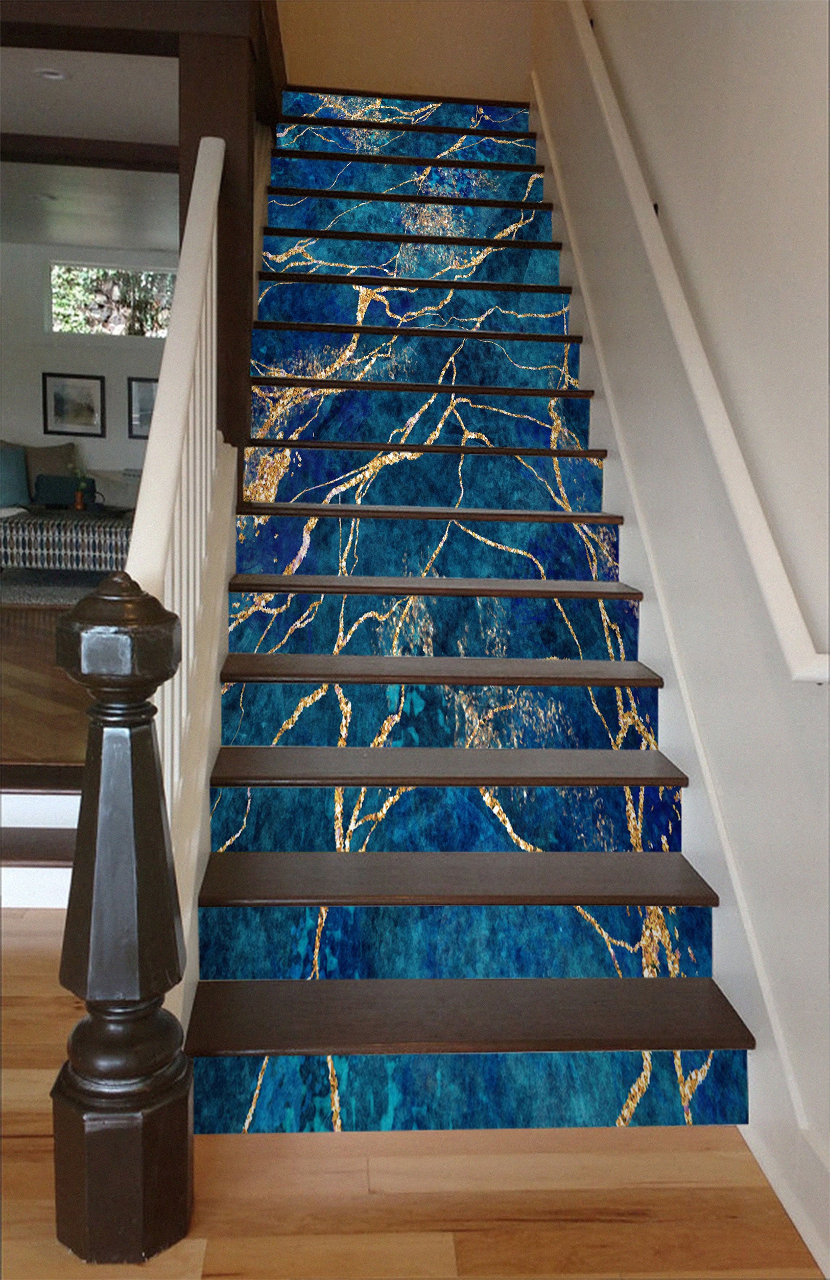 3D Thread Of Gold 507 Stair Risers