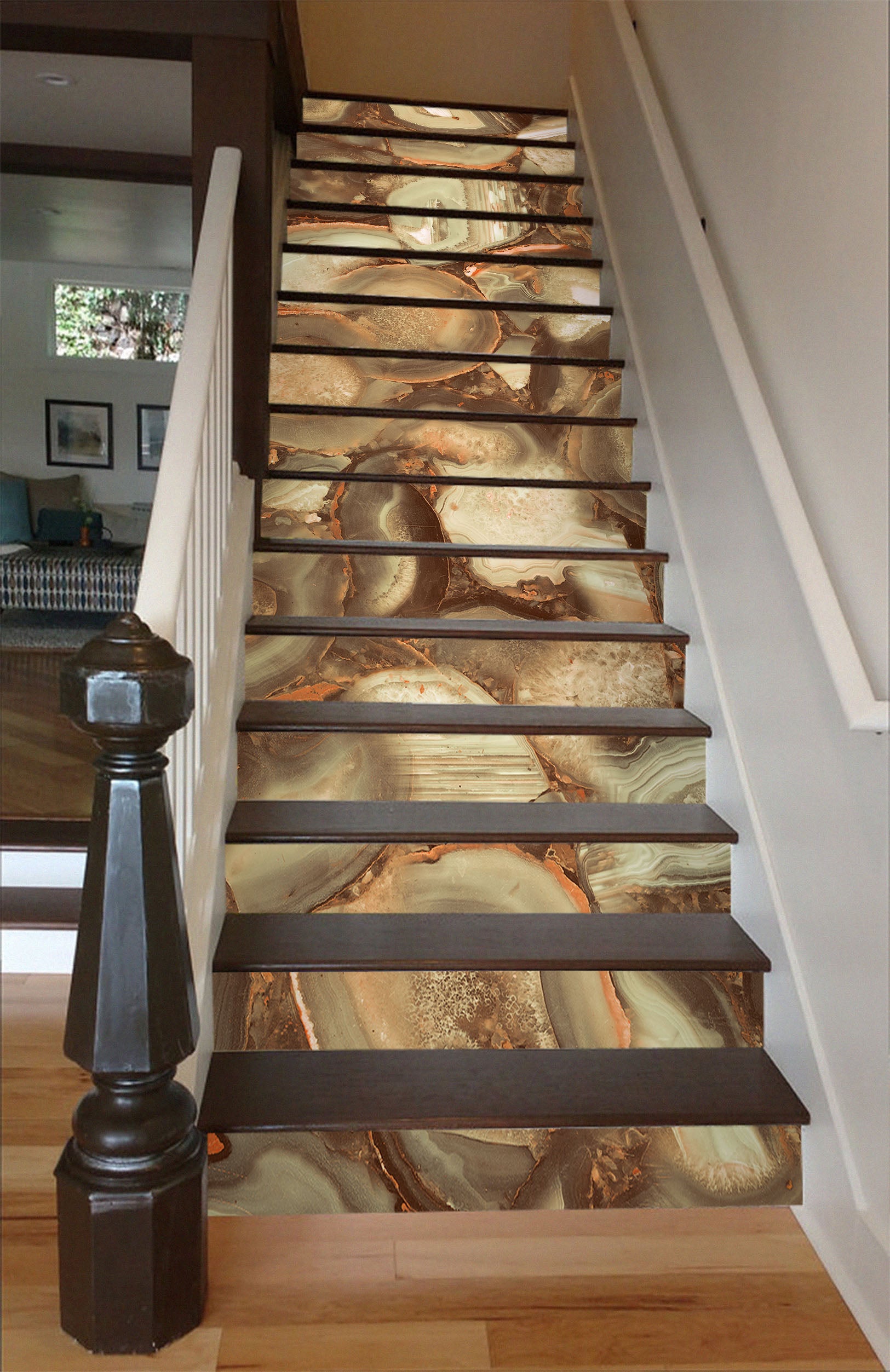 3D Wood Pile Texture 569 Stair Risers