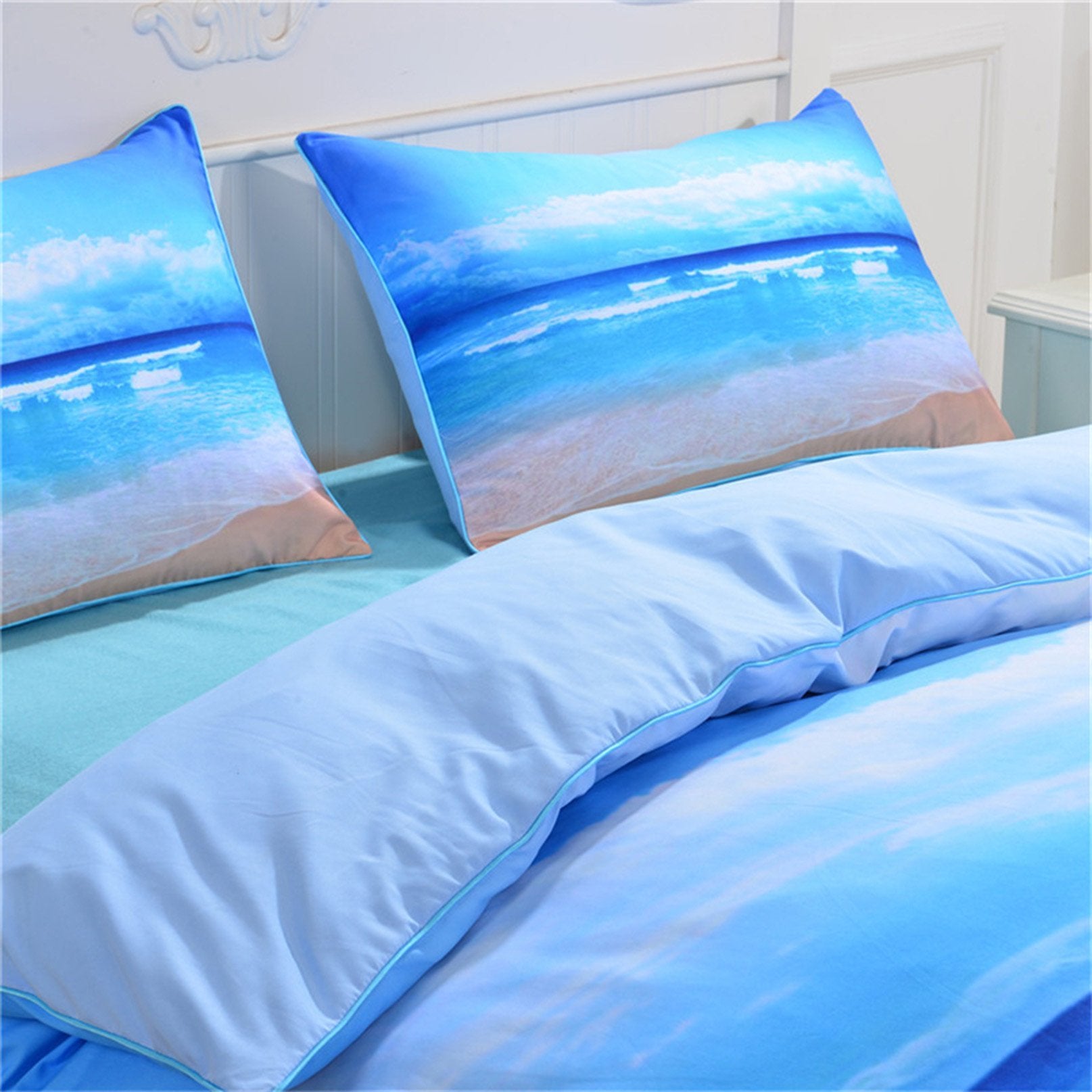 3D Beach Ocean 109 Bed Pillowcases Quilt Wallpaper AJ Wallpaper 