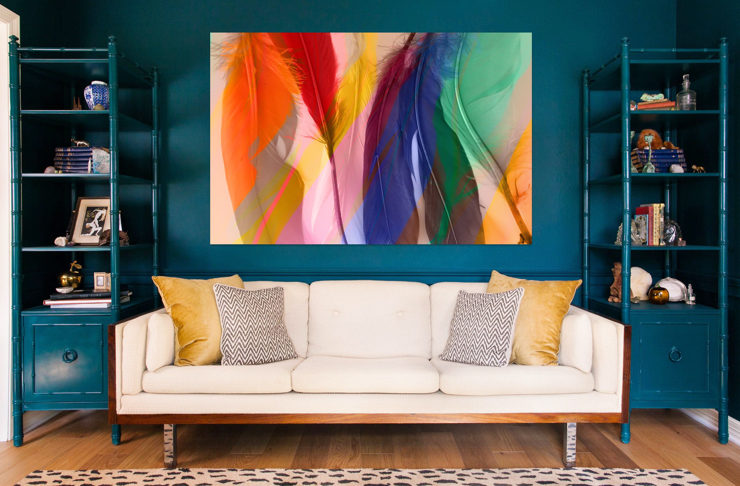 3D Colored Feathers 71113 Shandra Smith Wall Sticker