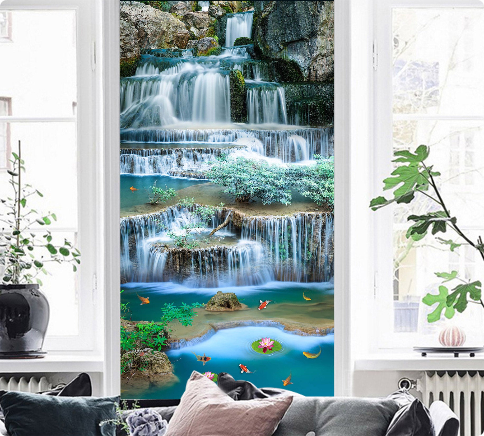 3D Stream Water 1541 Wall Murals