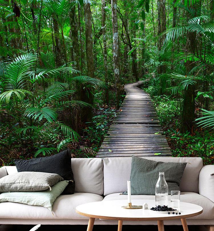 3D Woods, trails 269 Wall Paper 2300mm H,1800mm W. IN VINYL AJ Wallpaper 