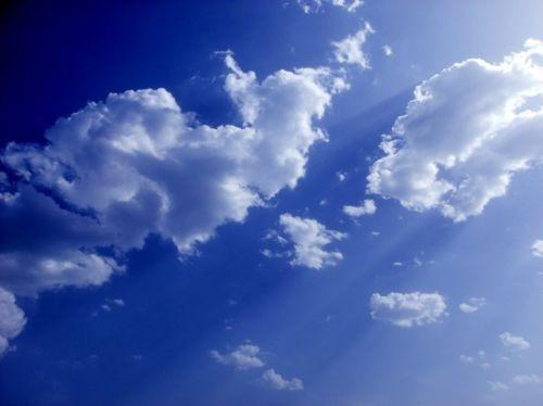 3D Blue sky cloud 426 WallPaper 357cm wide x 57cm high. Woven paper. AJ Wallpaper 