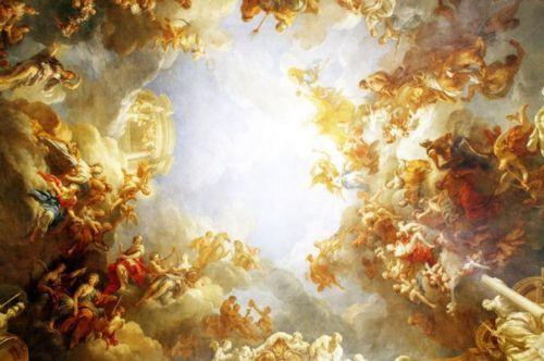 3D Church Painting 3 Ceiling WallPaper 150cm high and 200cm wide in woven paper AJ Wallpaper Wall Murals - WorldWide Delivery | AJ 