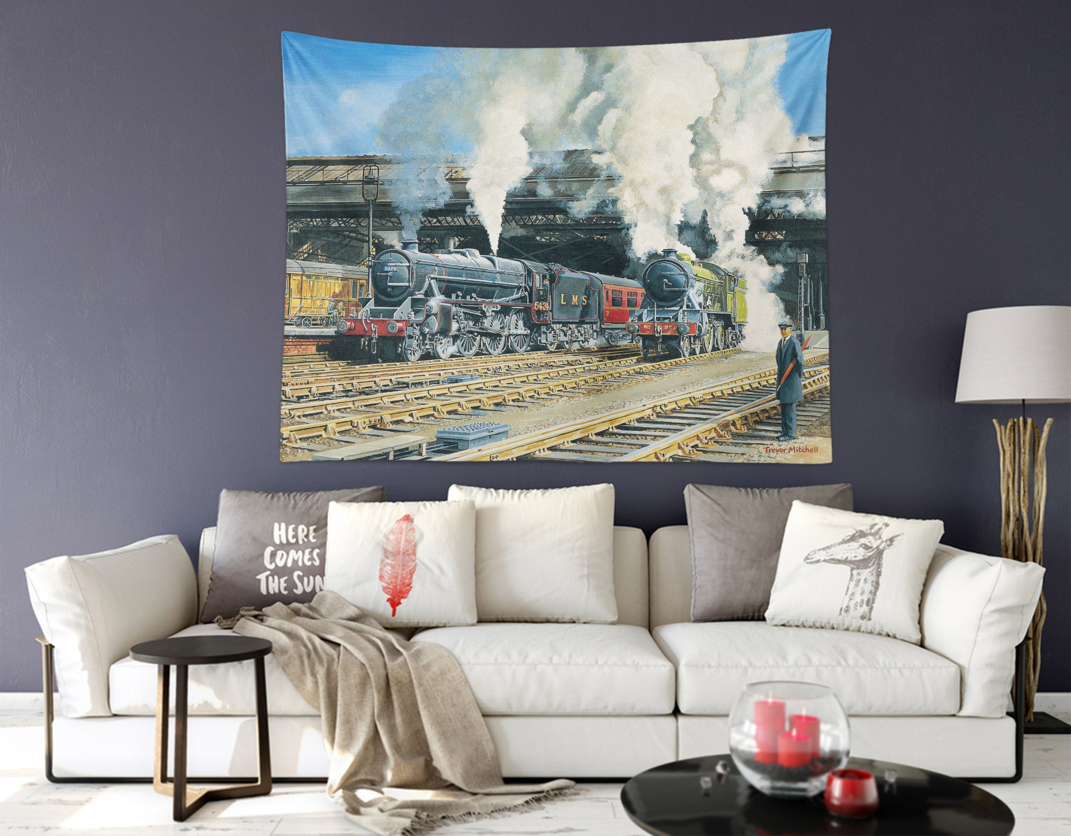 3D Train 11254 Trevor Mitchell Tapestry Hanging Cloth Hang