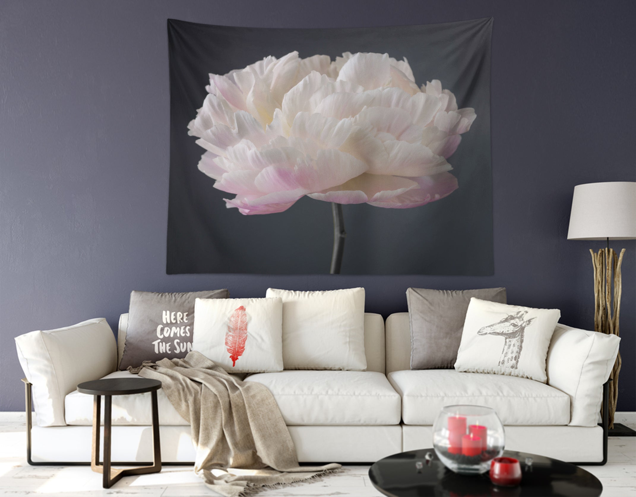 3D Flowers 112178 Assaf Frank Tapestry Hanging Cloth Hang