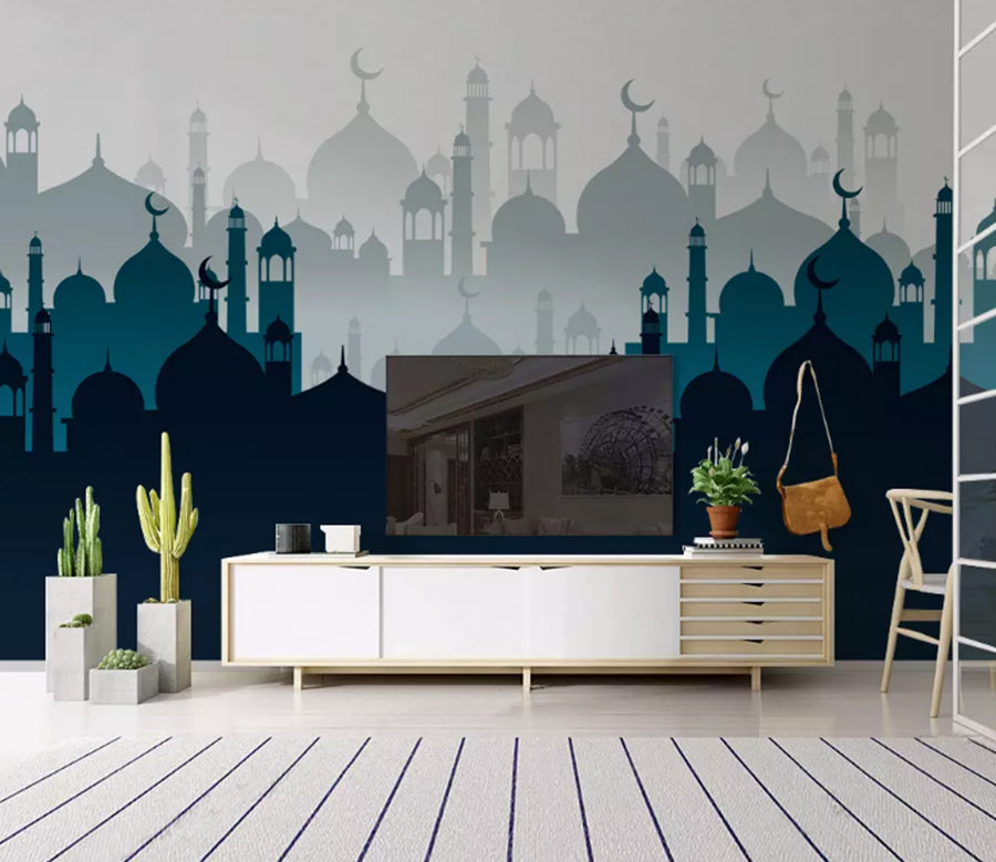 3D Night City 2063 Wall Murals