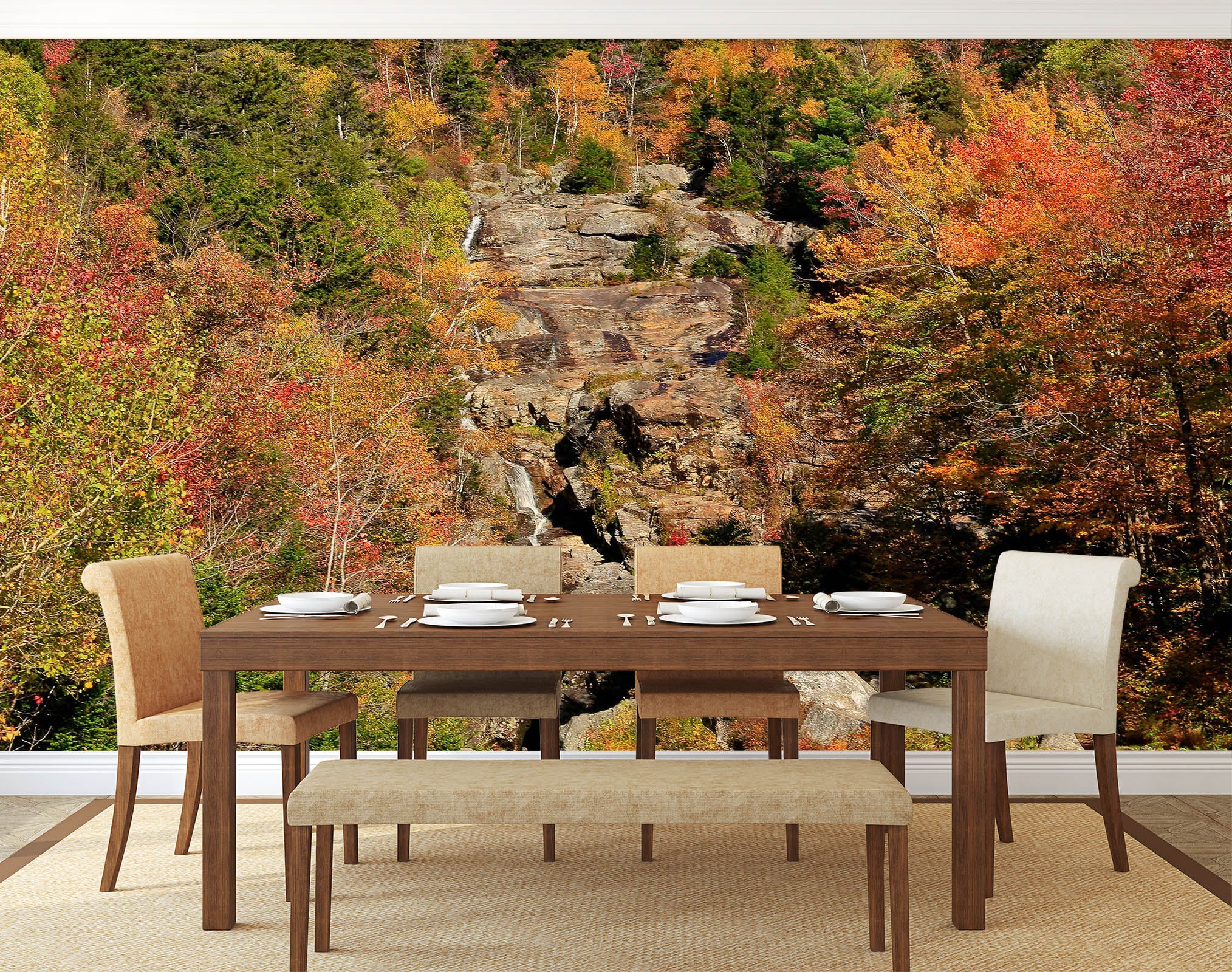 3D Trees In The Mountains 62093 Kathy Barefield Wall Mural Wall Murals