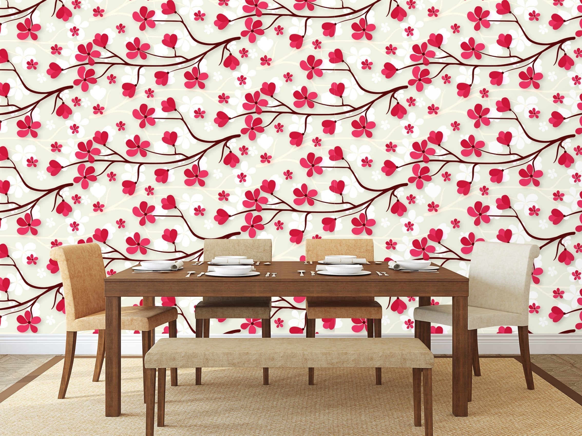 3D Blooming Safflower 420 Wallpaper AJ Wallpaper 