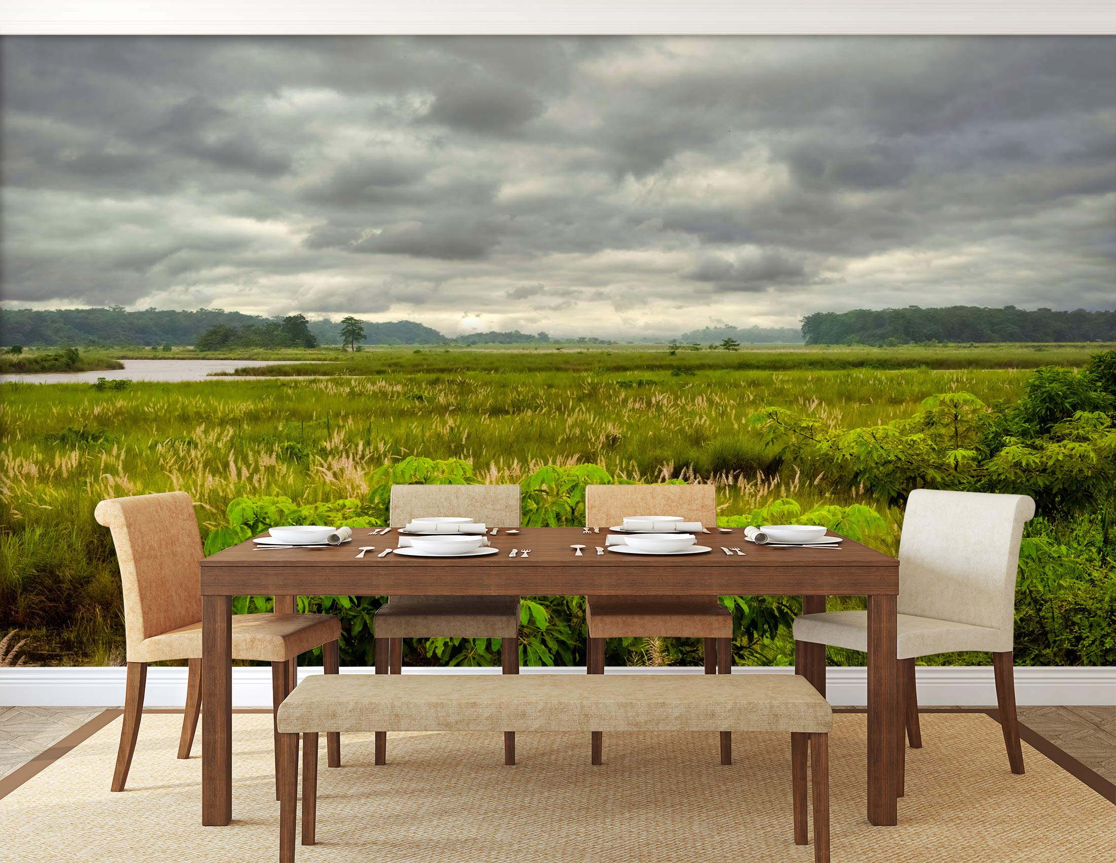 3D Field Lawn 5230 Beth Sheridan Wall Mural Wall Murals