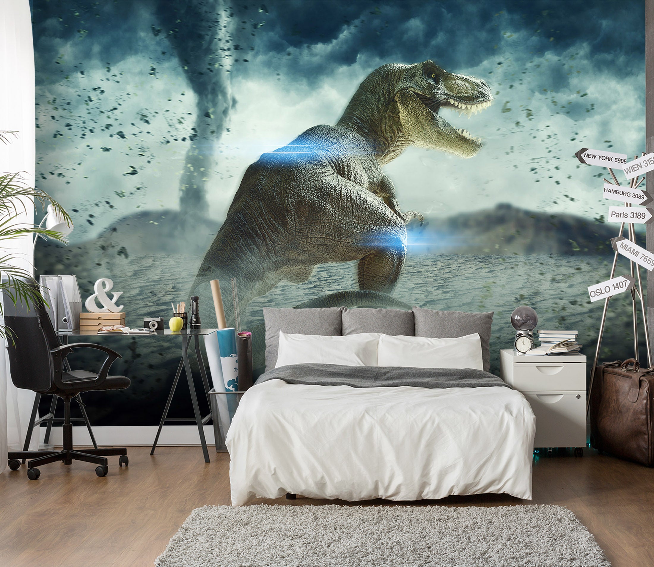 3D Desert Dinosaur 1578 Wall Murals