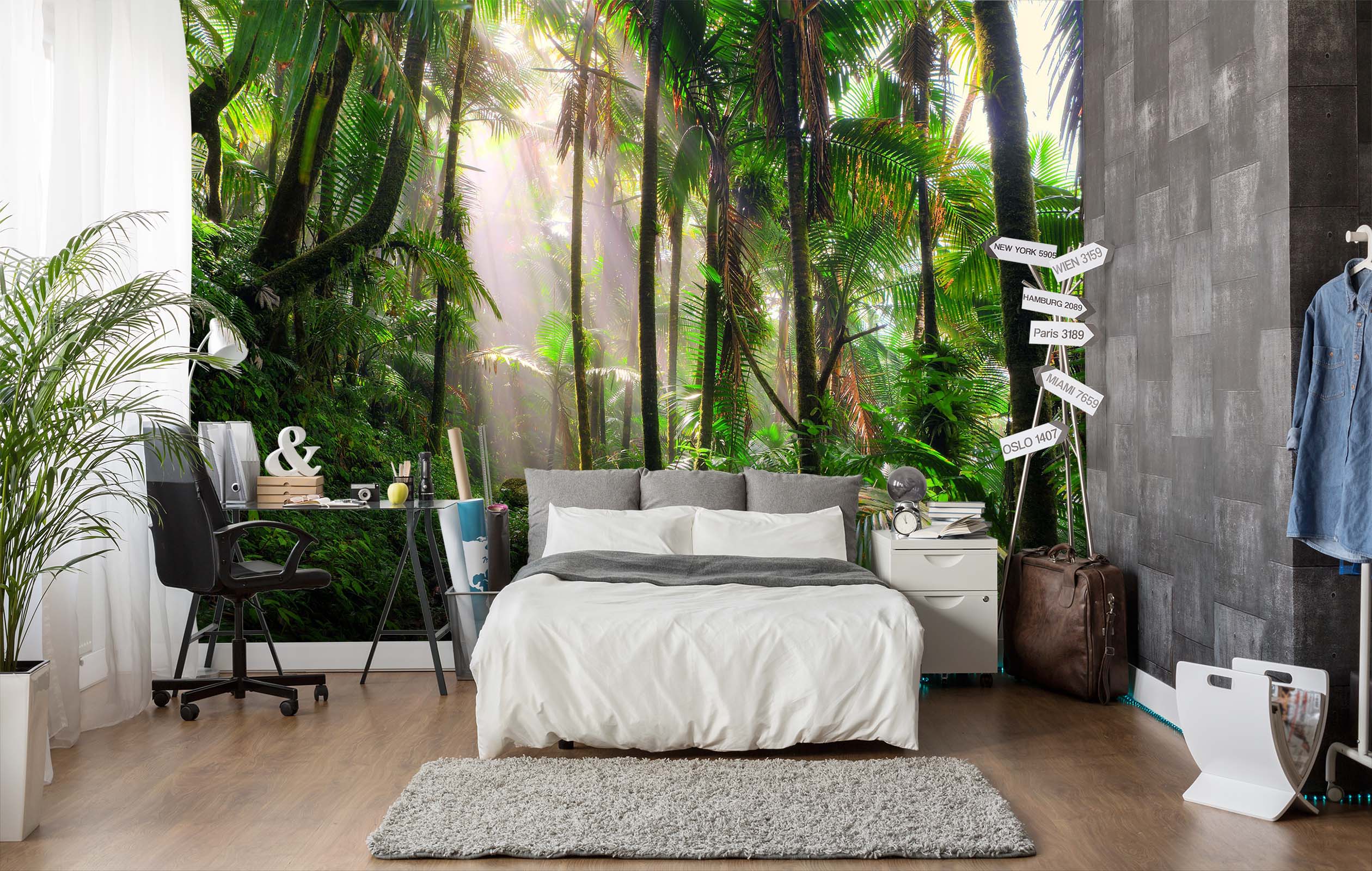 3D Tropical Rainforest 137 Wall Murals Wallpaper AJ Wallpaper 2 