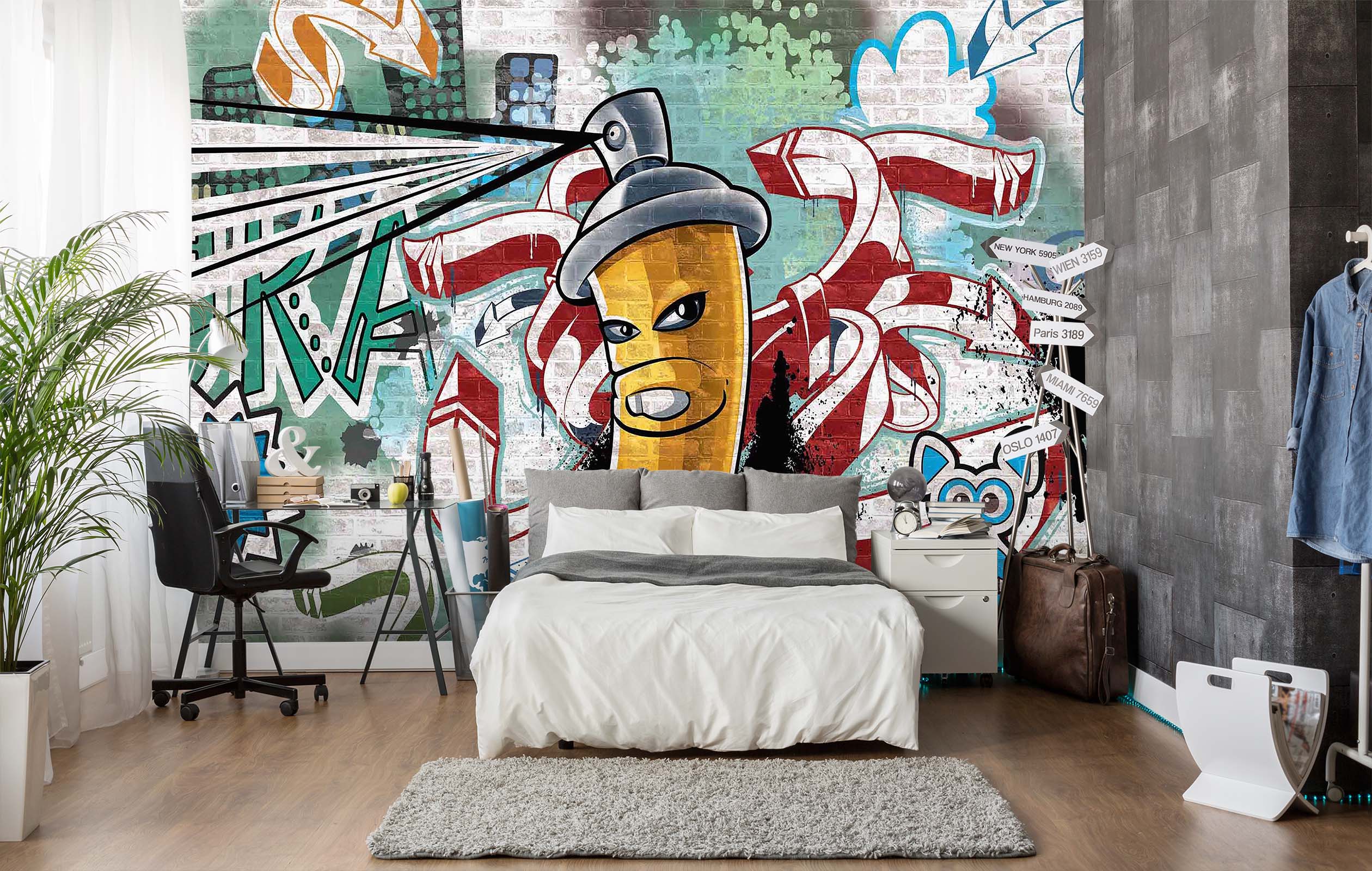 3D Graffiti Spray Can 154 Wall Murals Wallpaper AJ Wallpaper 2 