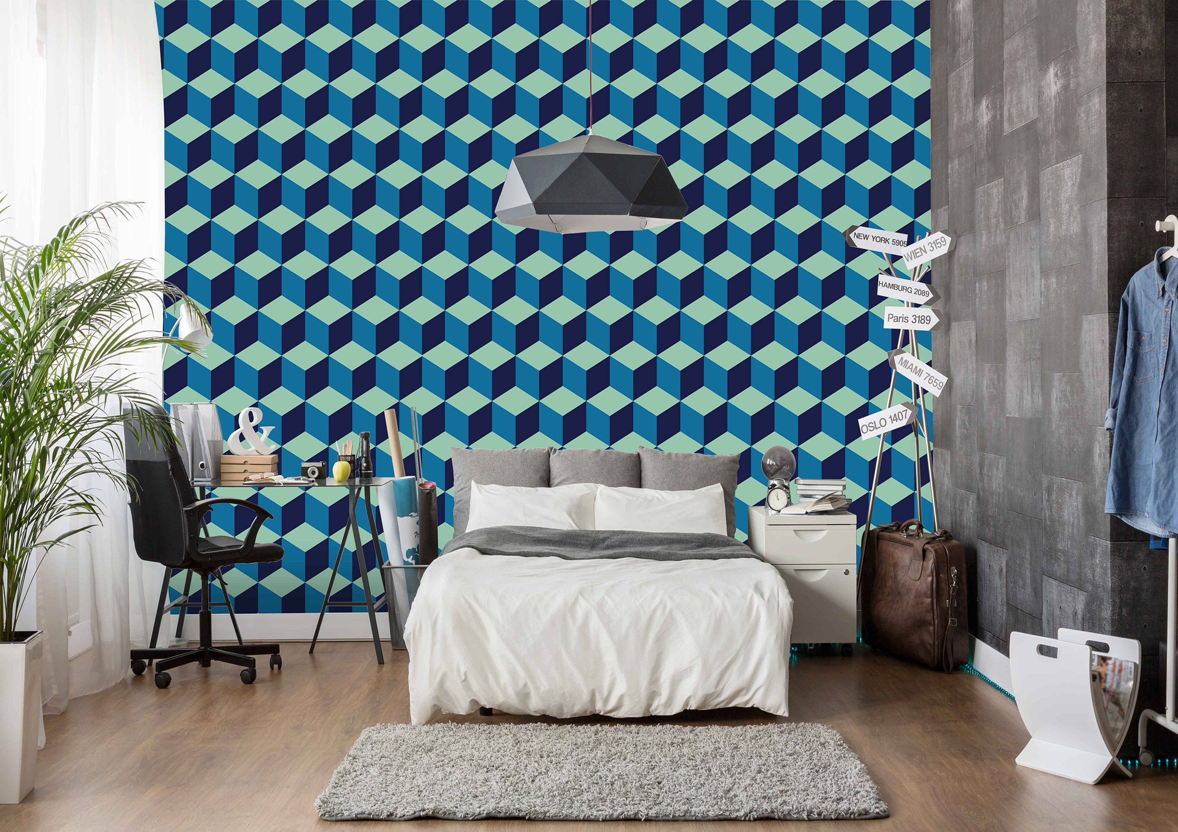 3D Square Cubes 050 Wallpaper AJ Wallpaper 