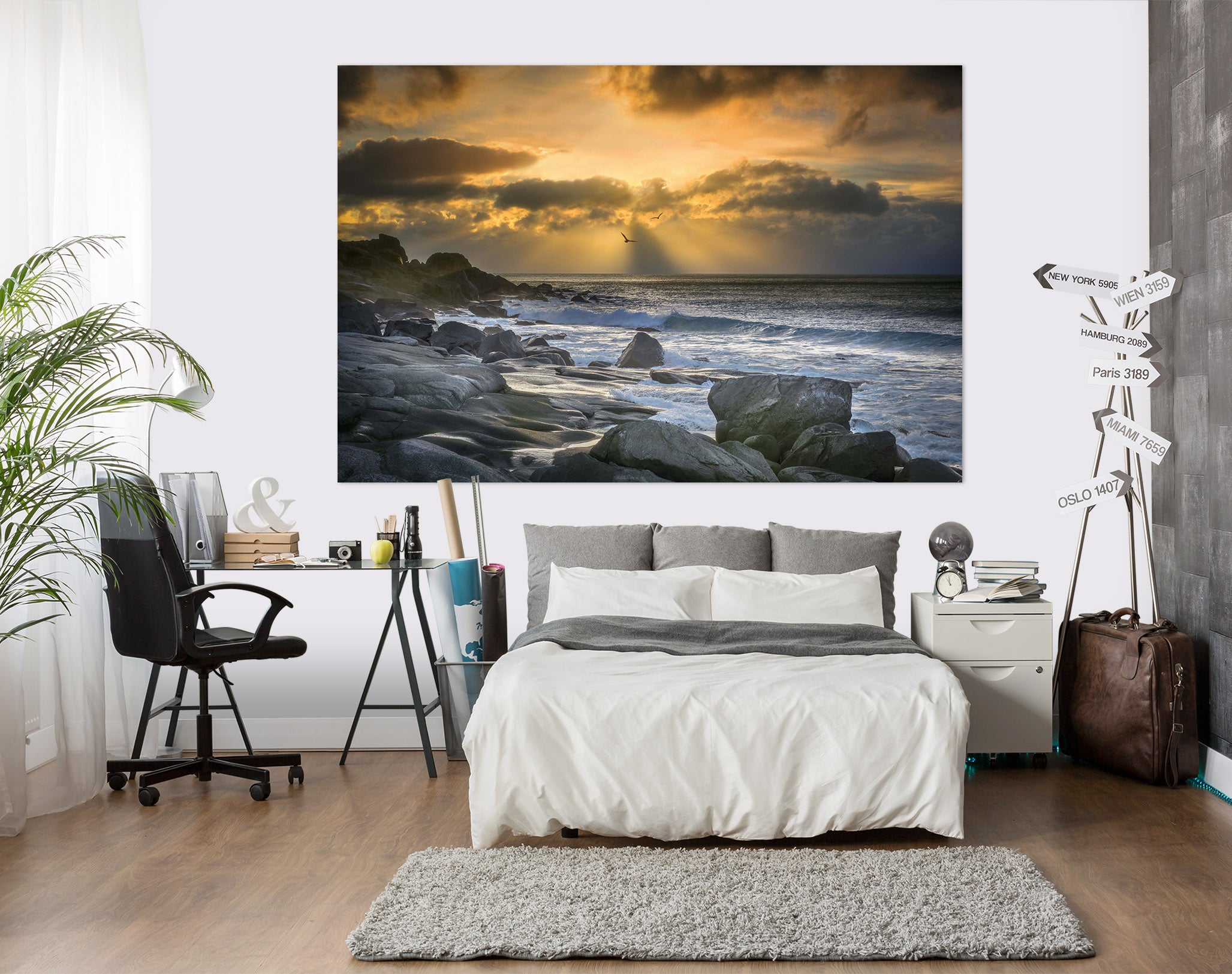 3D Sea Stones 183 Marco Carmassi Wall Sticker