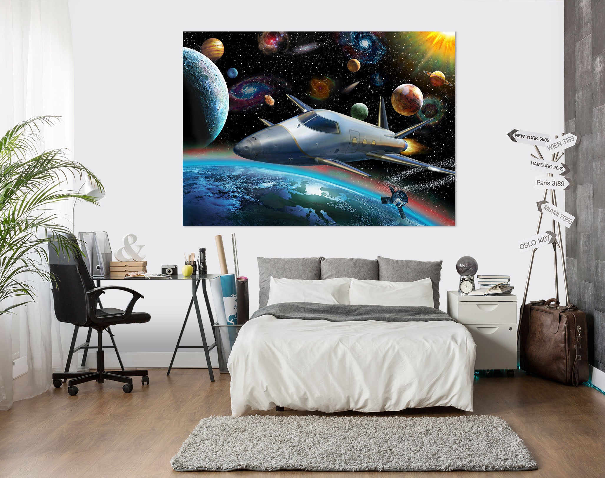 3D Spacecraft 014 Adrian Chesterman Wall Sticker