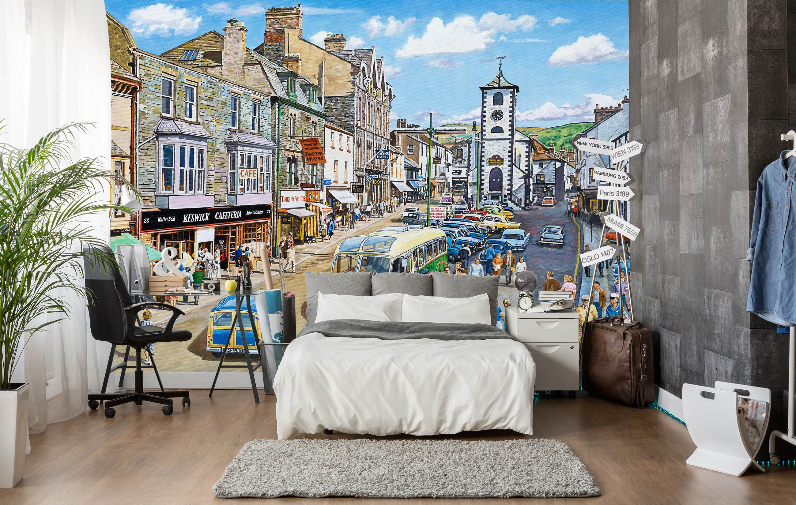 3D Keswick Cumbria 1032 Trevor Mitchell Wall Mural Wall Murals