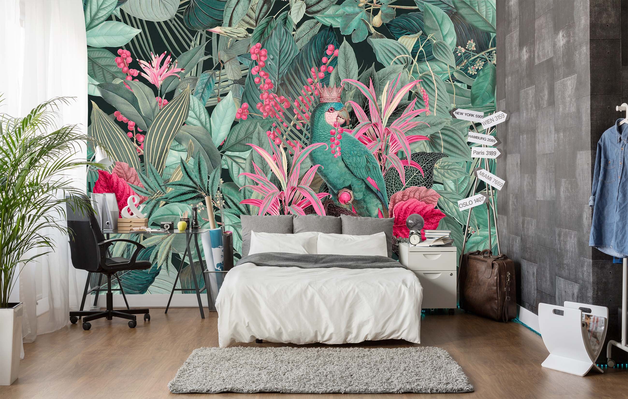 3D Forest Flowers 1003 Andrea haase Wall Mural Wall Murals