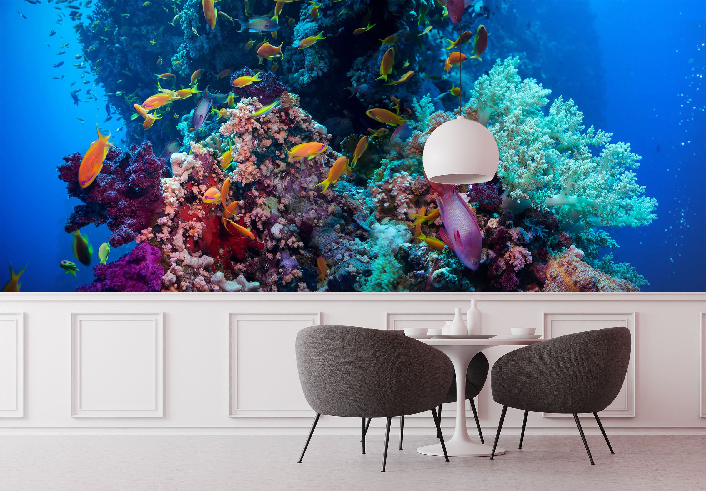 3D Yellow Fish 243 Wall Murals