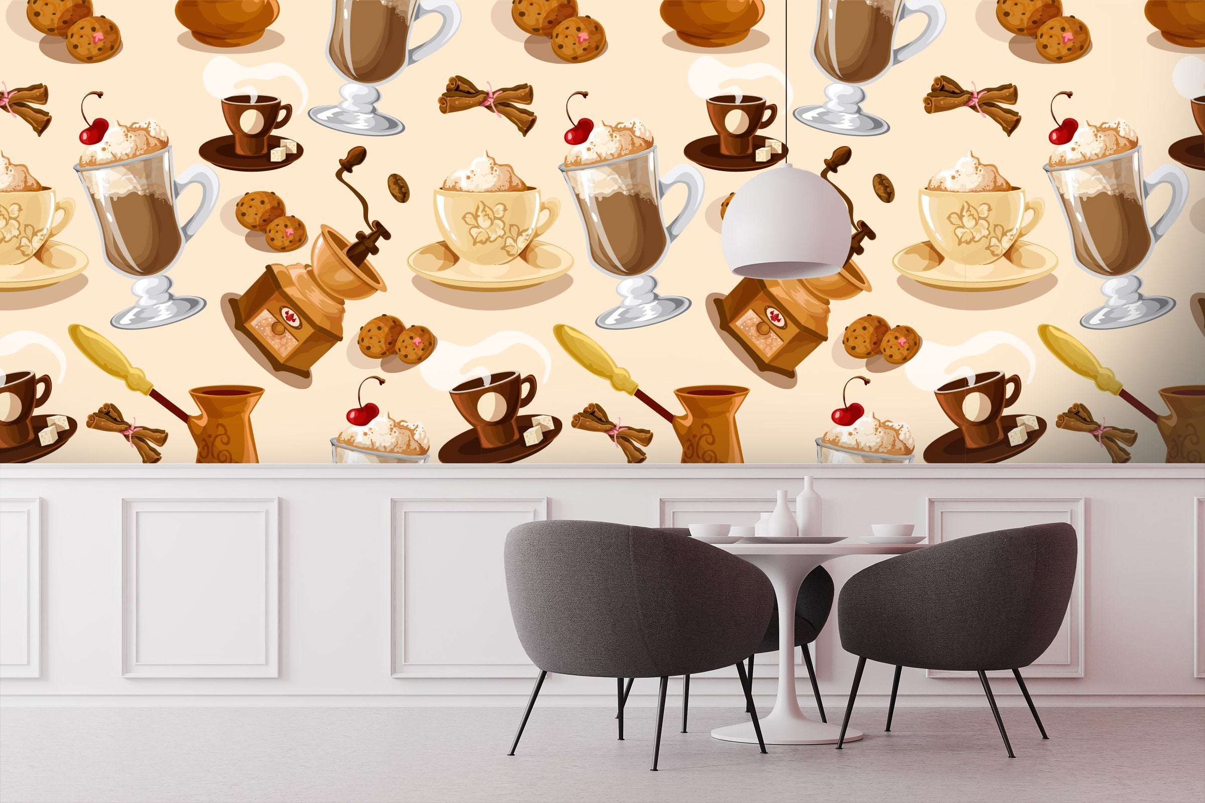 3D Coffee Ice Cream 113 Wallpaper AJ Wallpaper 2 