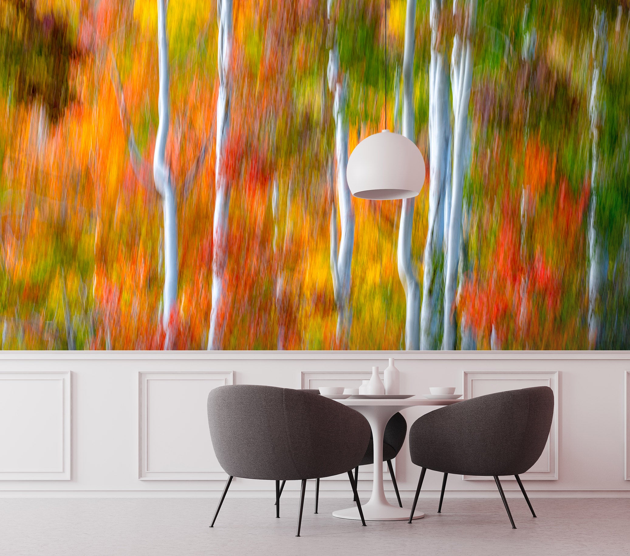 3D Orange Reflection 1437 Marco Carmassi Wall Mural Wall Murals