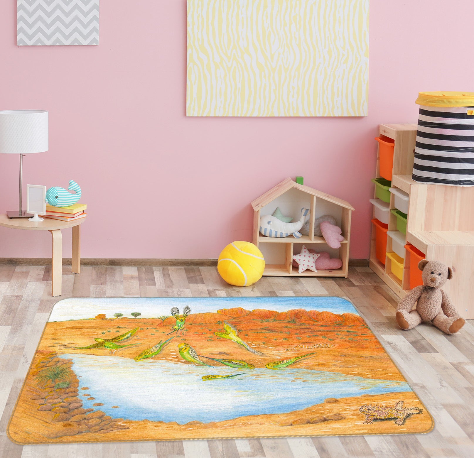 3D Beach Prawn 1052 Michael Sewell Rug Non Slip Rug Mat