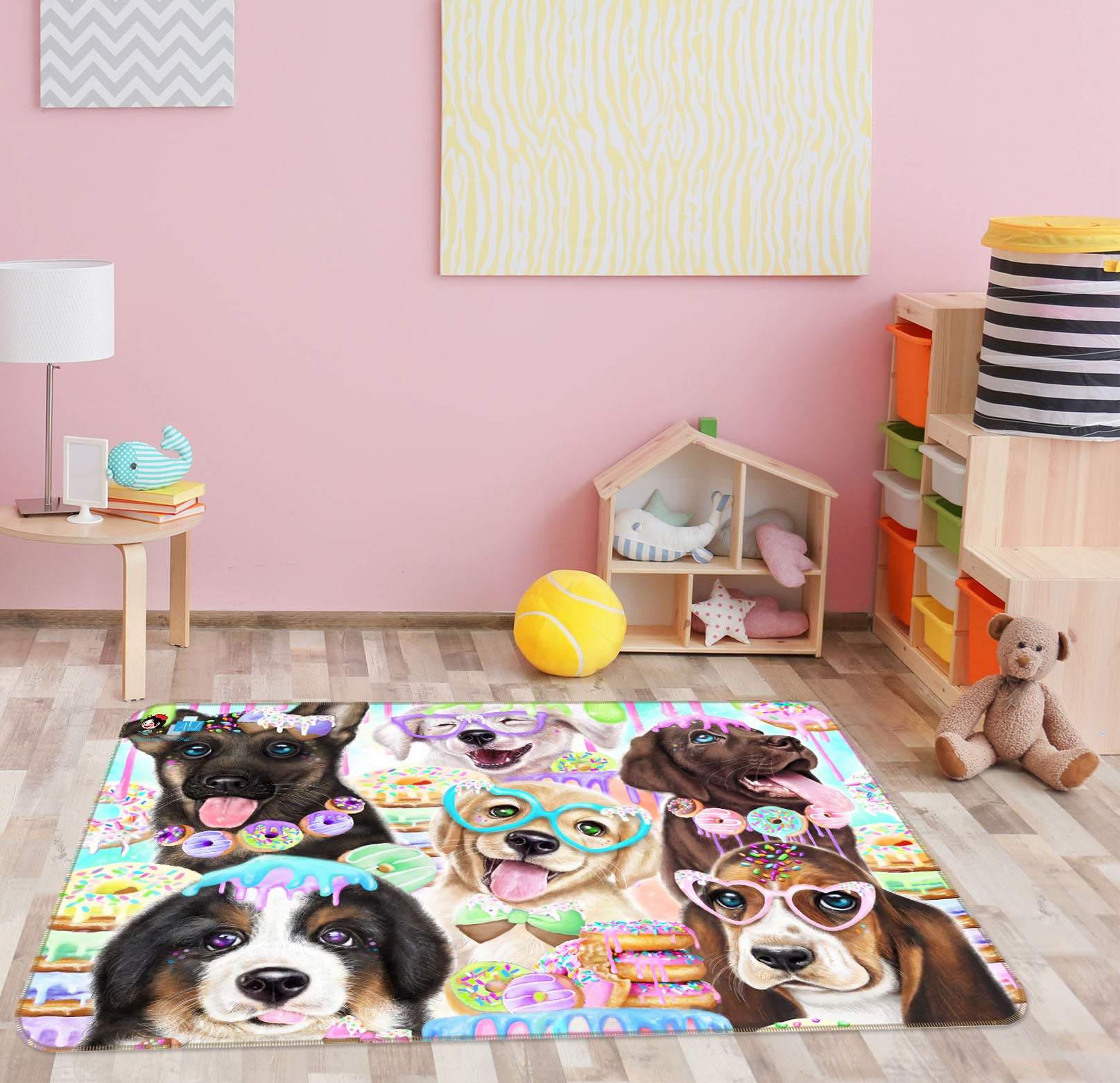 3D Cute Pet Dog 8505 Sheena Pike Rug Non Slip Rug Mat