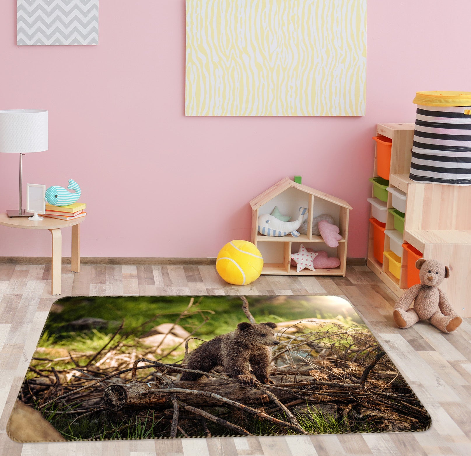 3D Little Bear 015 Animal Non Slip Rug Mat