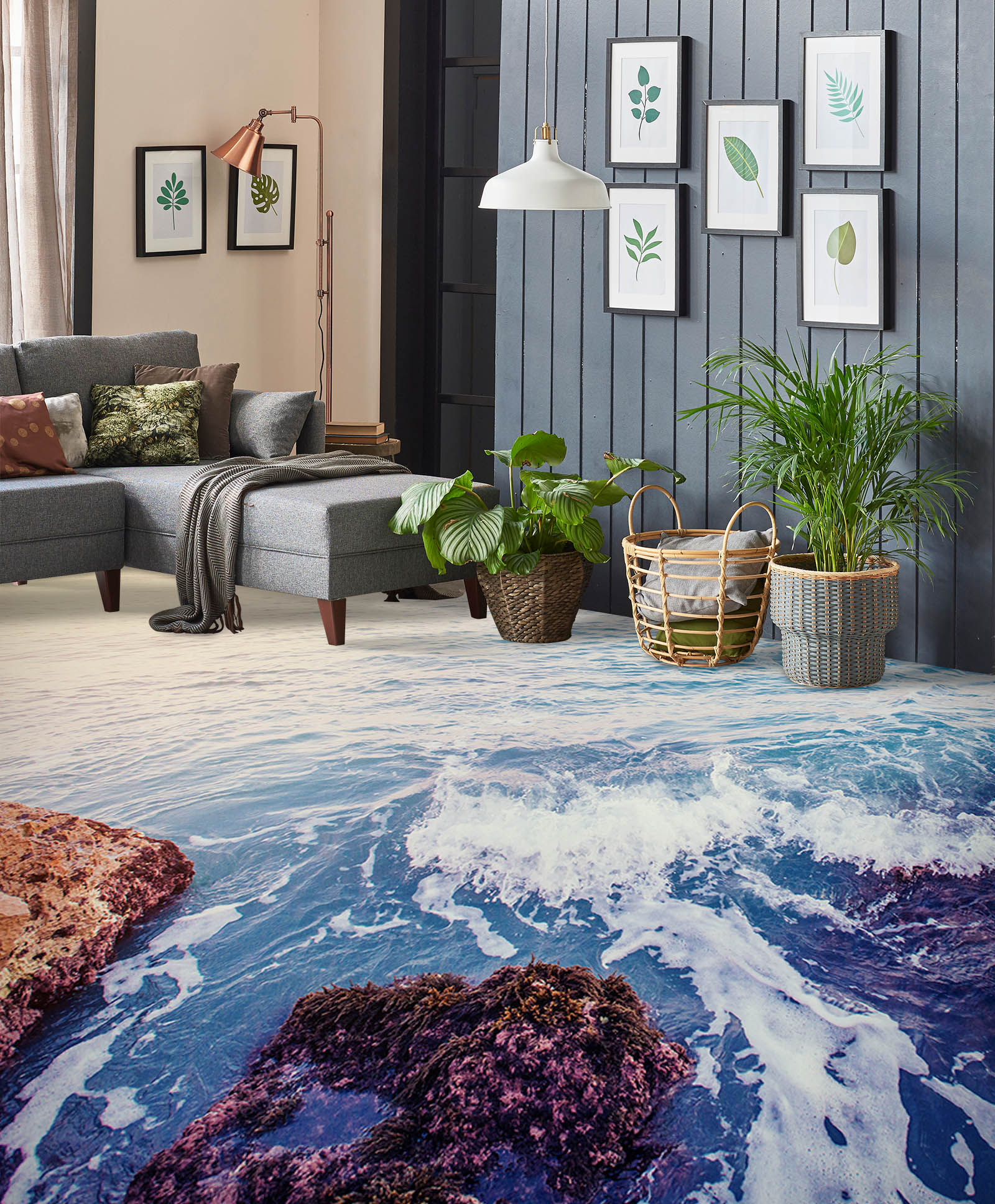 3D The Language Of The Sea 1280 Floor Mural  Wallpaper Murals Self-Adhesive Removable Print Epoxy