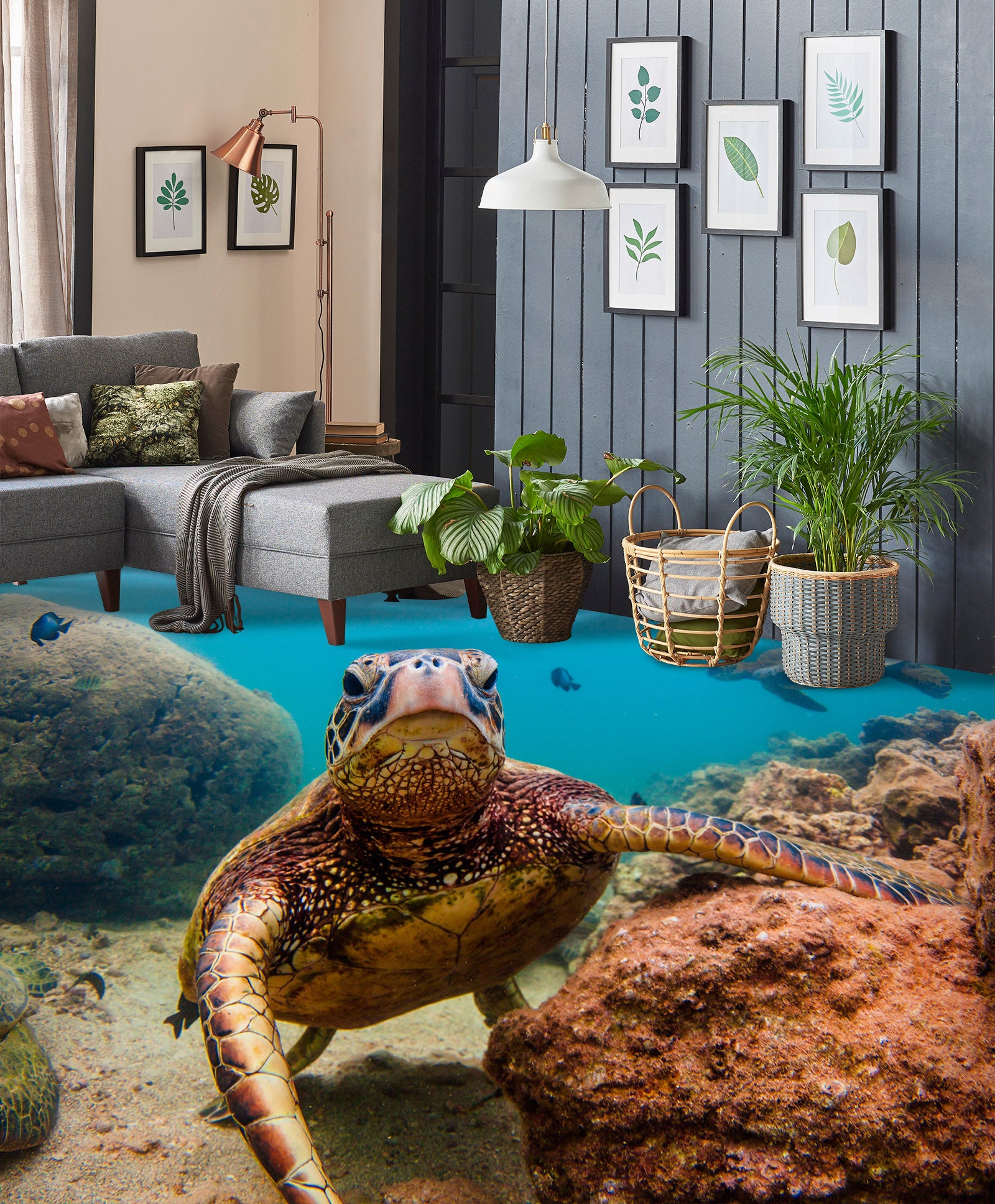 3D Funny Tortoise 1515 Floor Mural  Wallpaper Murals Self-Adhesive Removable Print Epoxy