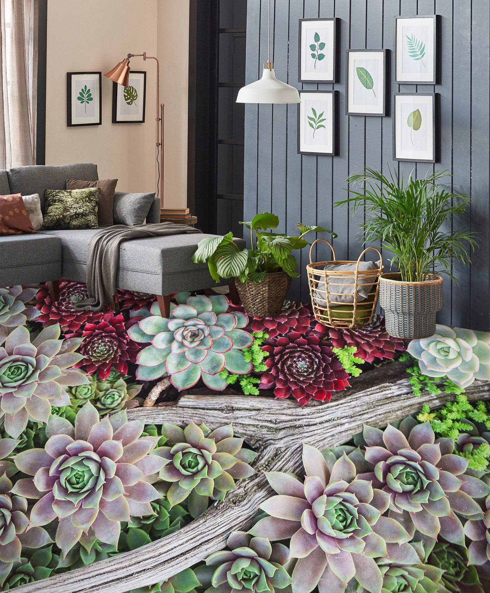 3D Succulent Lotus 364 Floor Mural  Wallpaper Murals Rug & Mat Print Epoxy waterproof bath floor