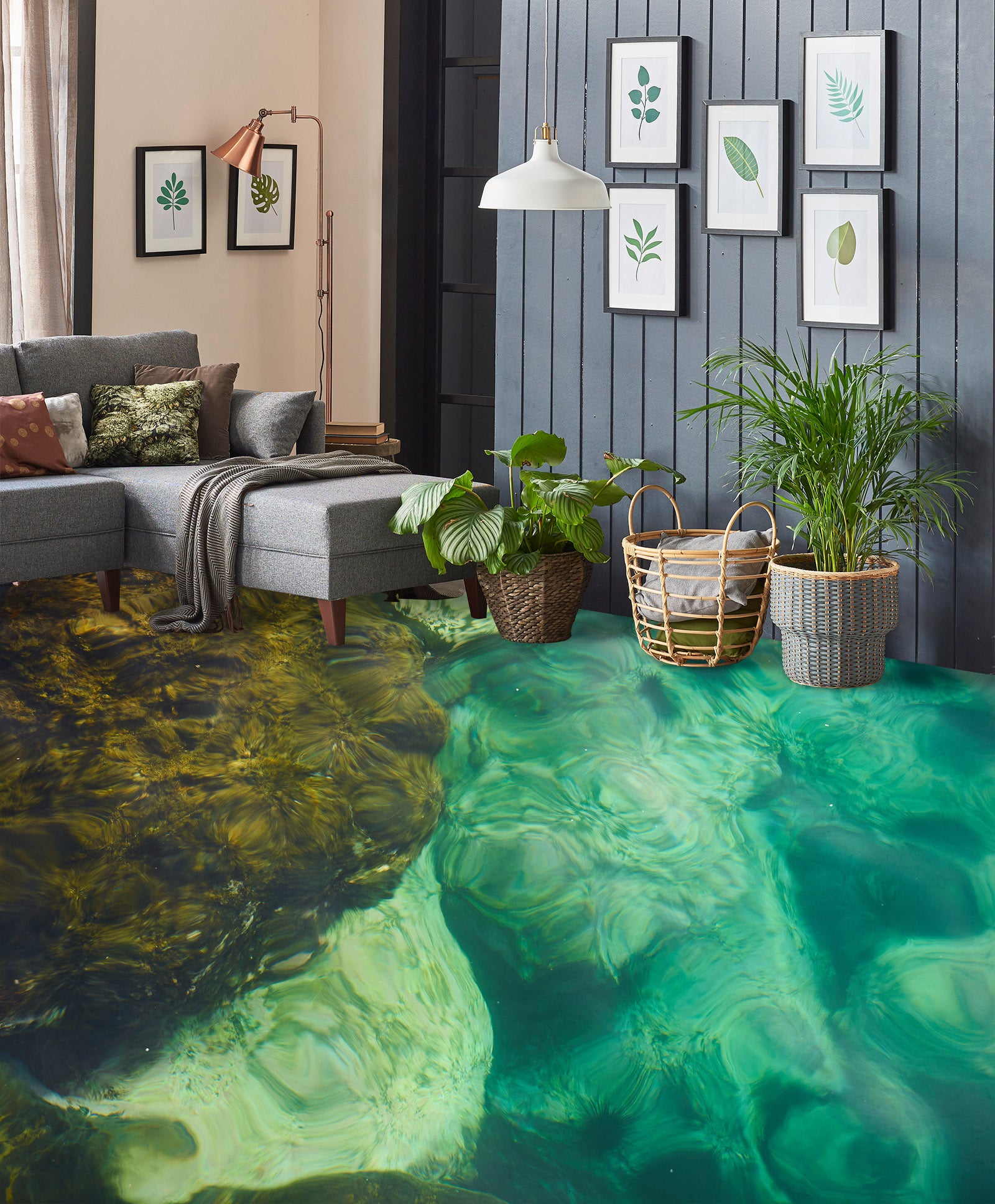 3D Tranquil Green Lake 865 Floor Mural  Wallpaper Murals Rug & Mat Print Epoxy waterproof bath floor