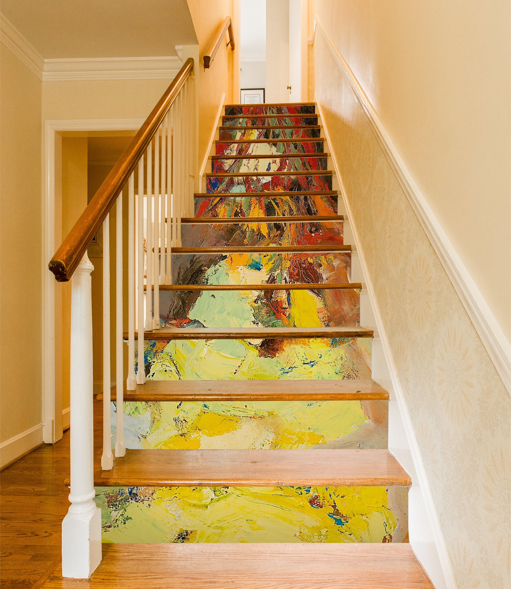 3D Oil Painting Pattern 89141 Allan P. Friedlander Stair Risers