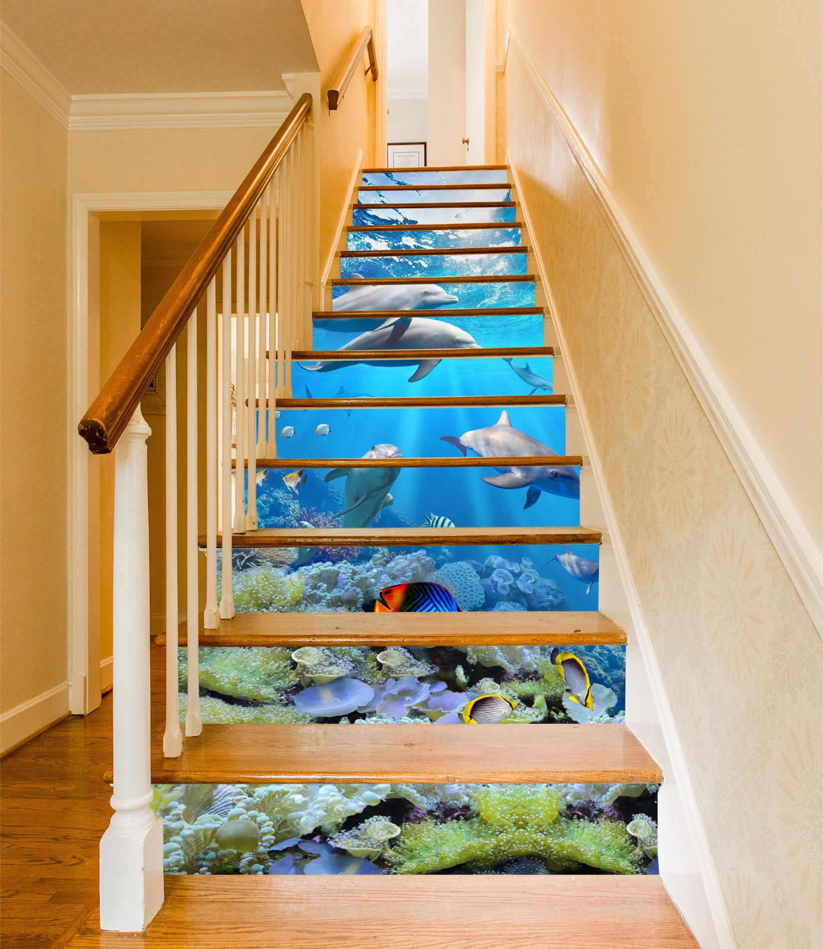 3D Underwater World 048 Stair Risers