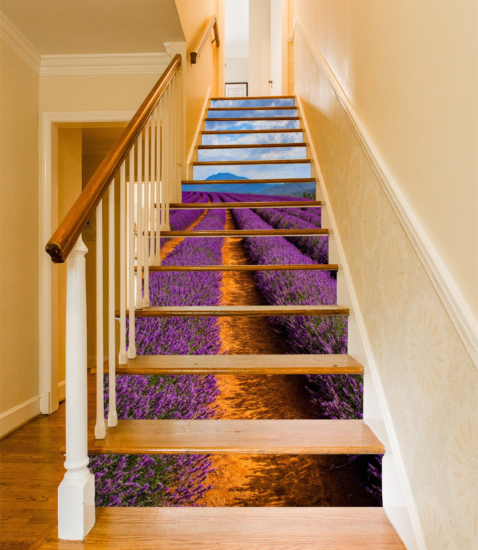 3D Rich And Charming Lavender 499 Stair Risers