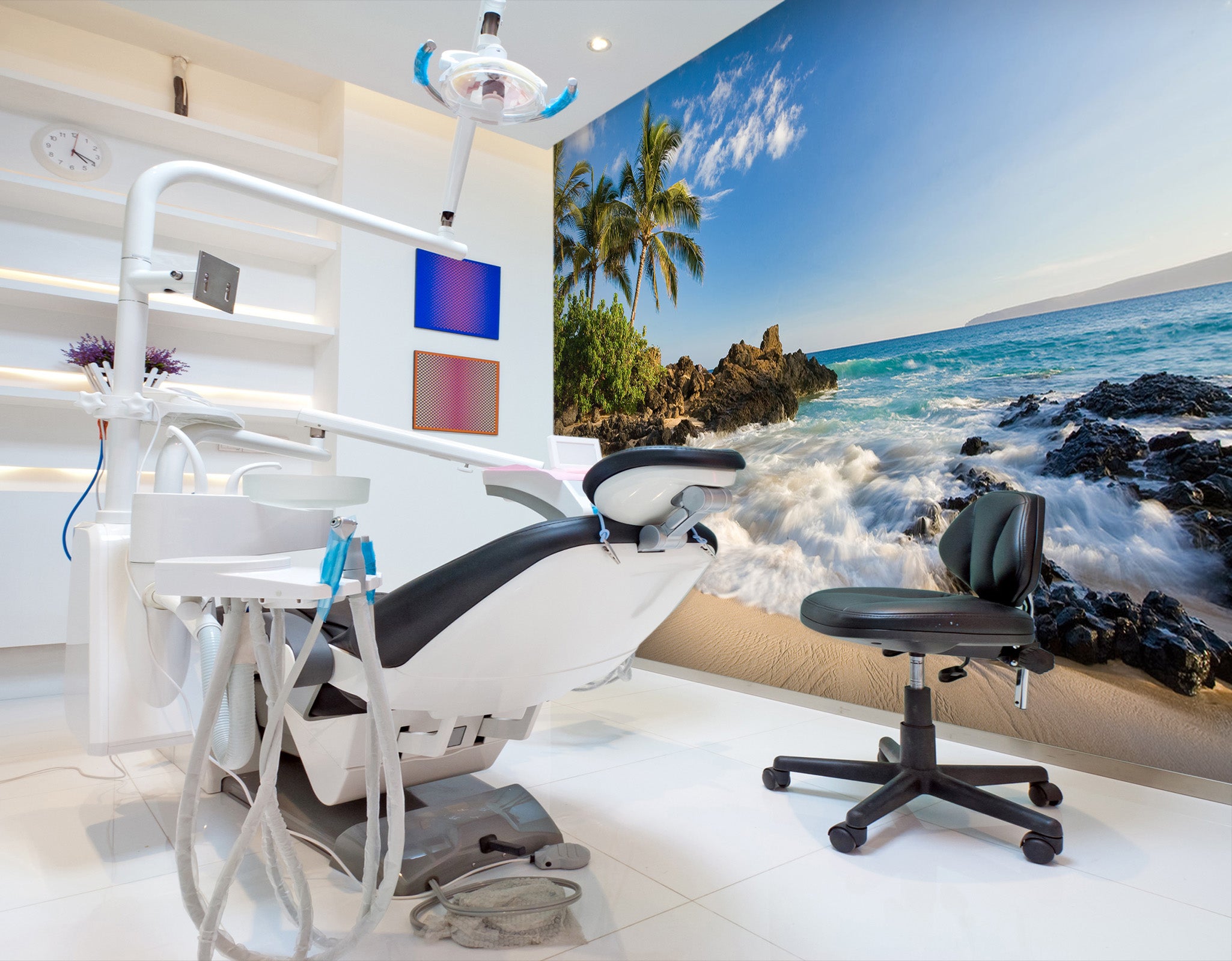 3D Wave Beach 054 Wall Murals