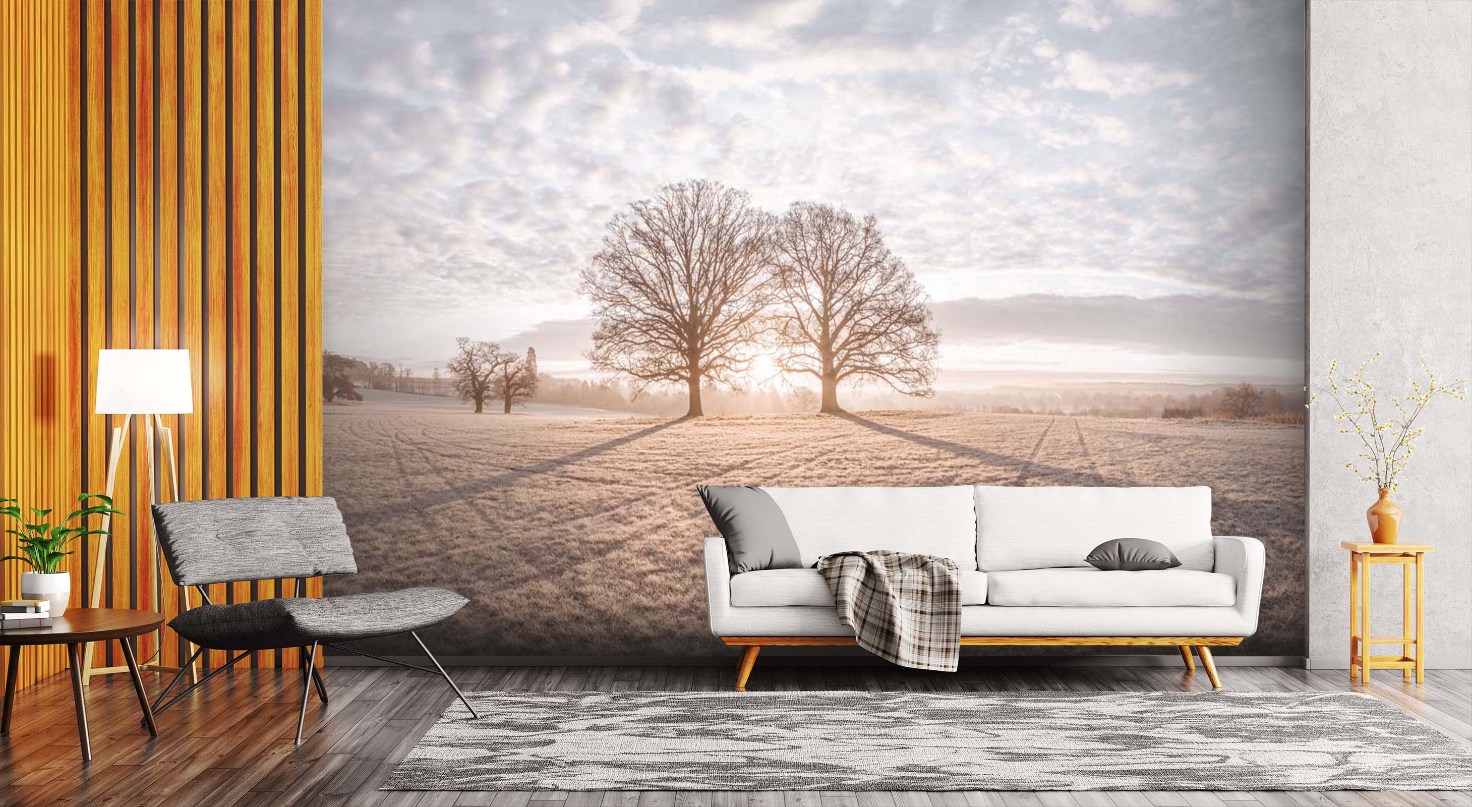 3D Sunset Lawn 067 Assaf Frank Wall Mural Wall Murals