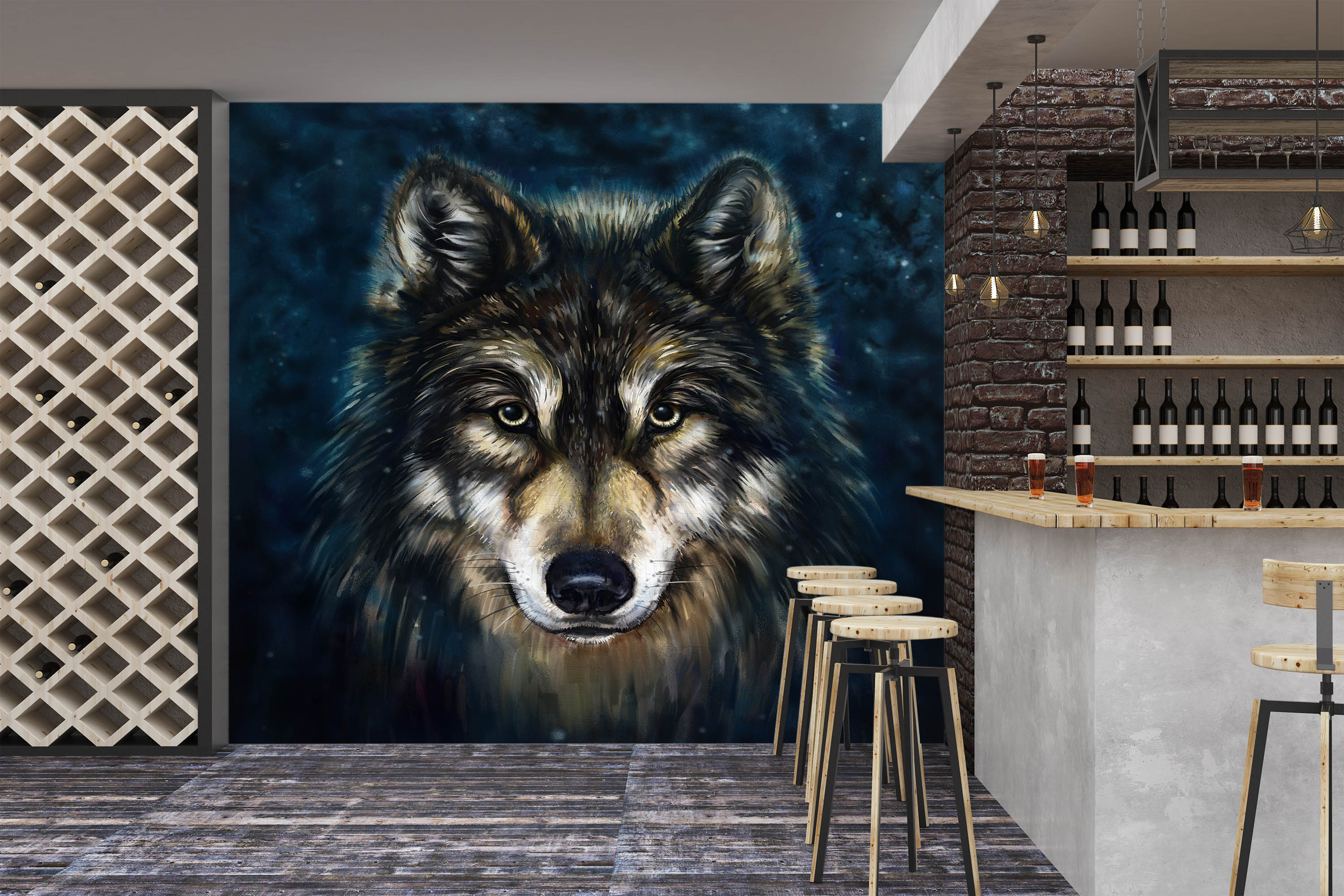 3D Wolf 57190 Wall Murals