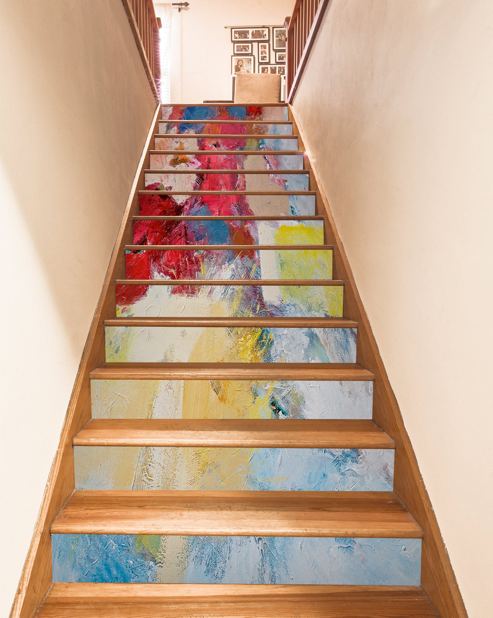 3D Pigment Oil Painting Pattern 89225 Allan P. Friedlander Stair Risers