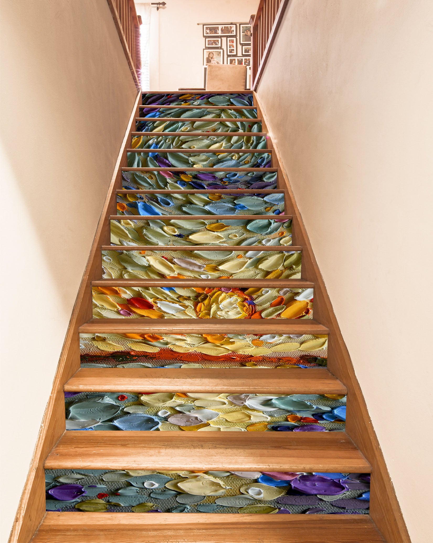 3D Paint Texture Oil Painting 96154 Dena Tollefson Stair Risers
