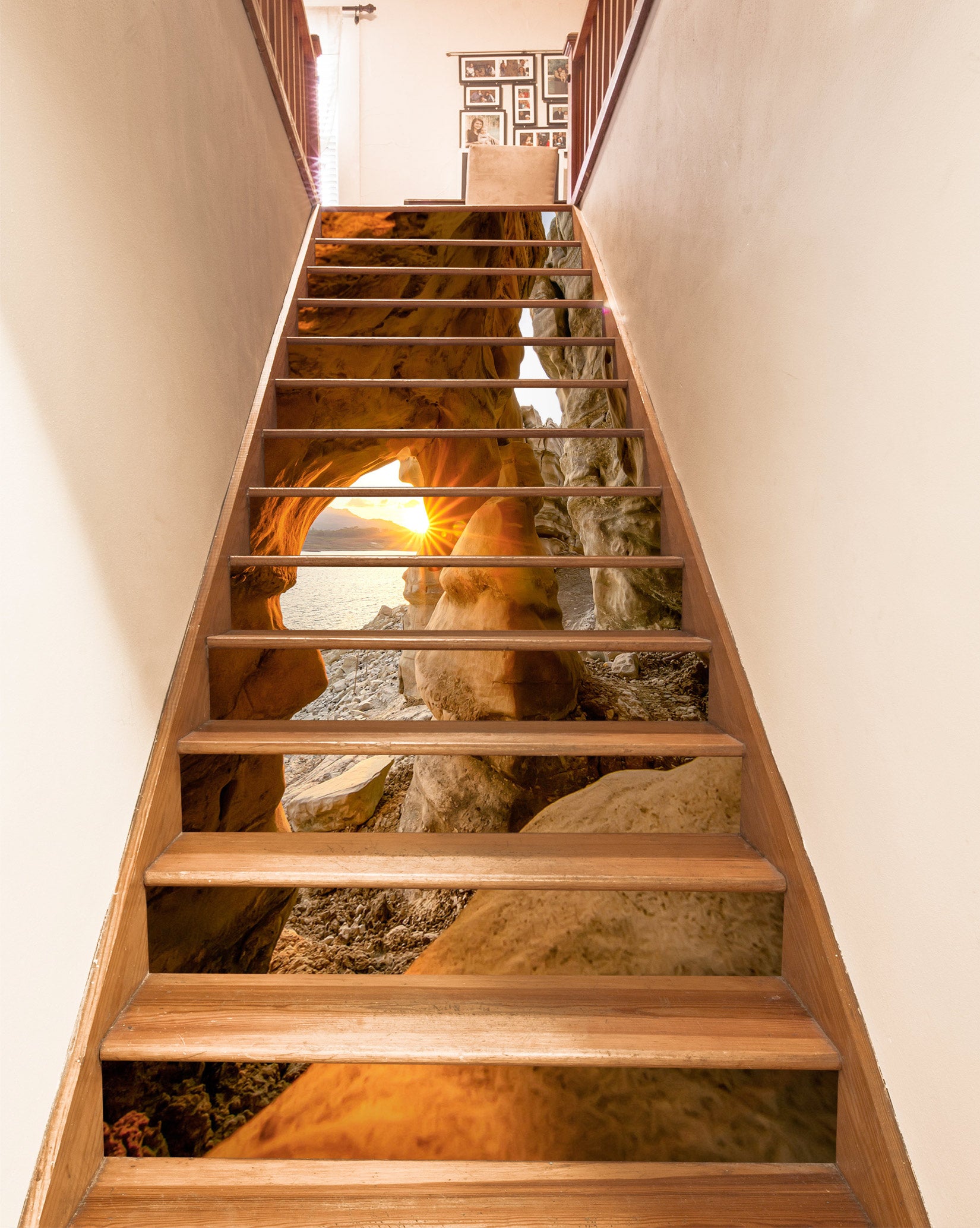 3D Sunshine On The Valley 445 Stair Risers