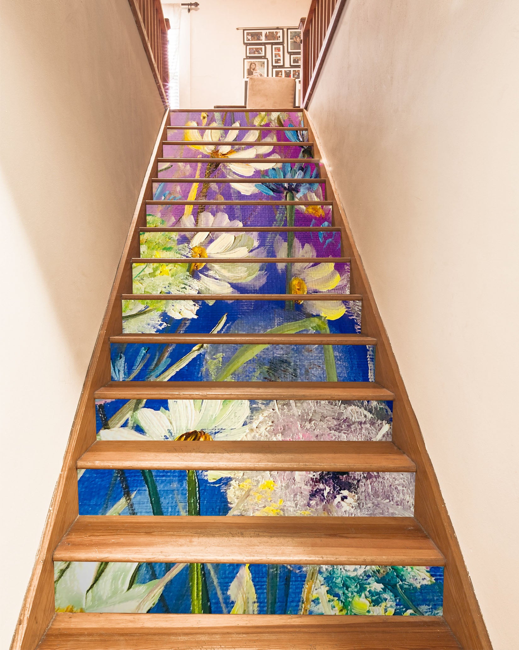 3D Bright Flowers 2159 Skromova Marina Stair Risers