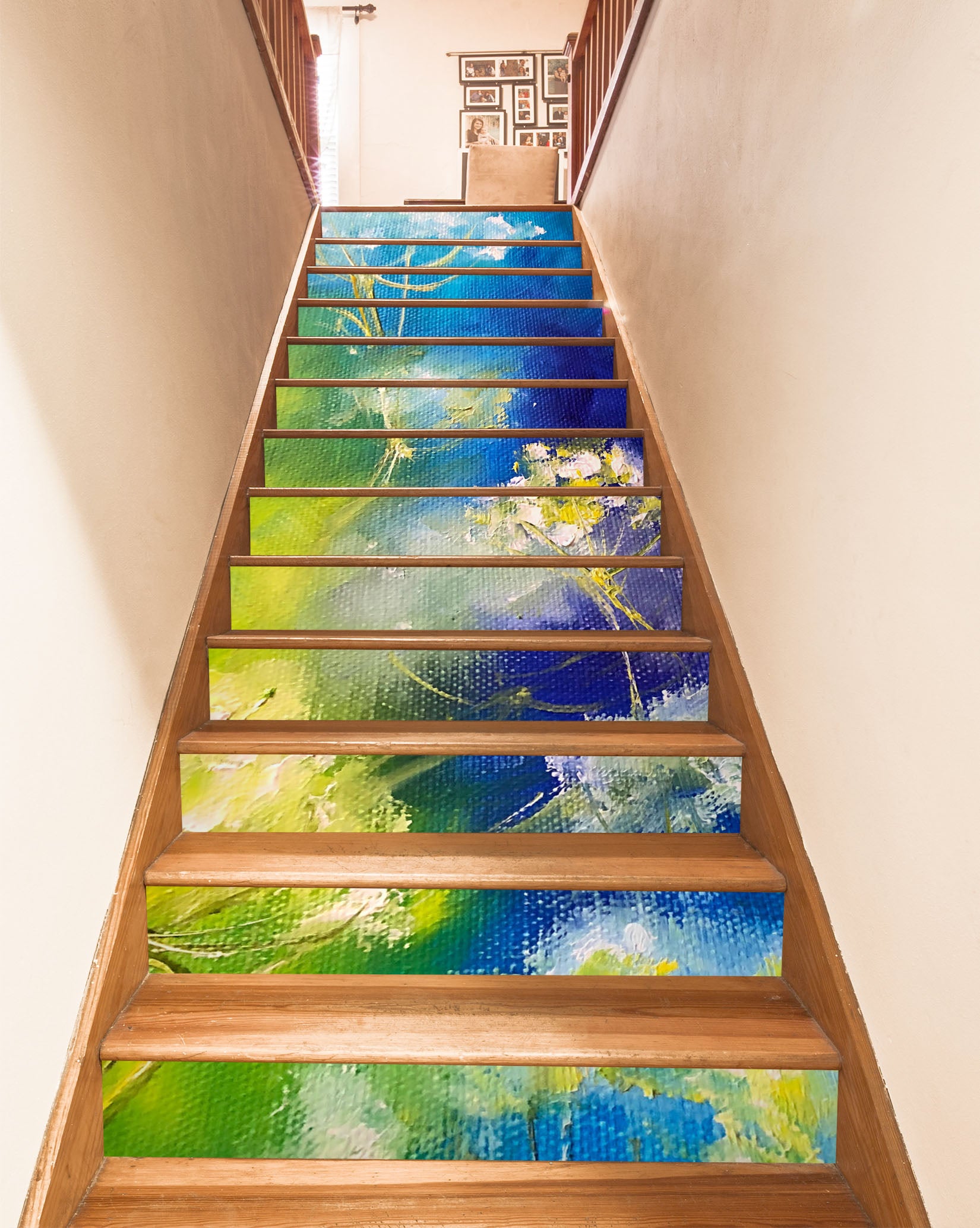 3D Watercolor Flowers 2219 Skromova Marina Stair Risers
