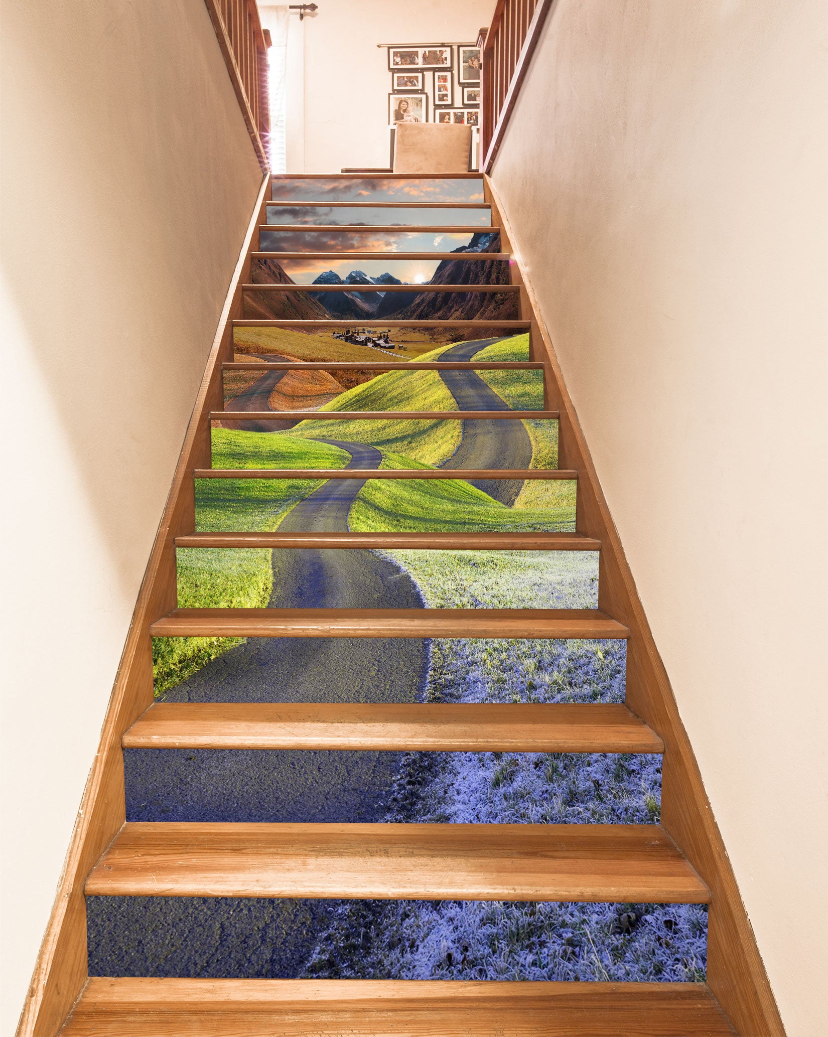 3D Four Seasons Grass 411 Stair Risers